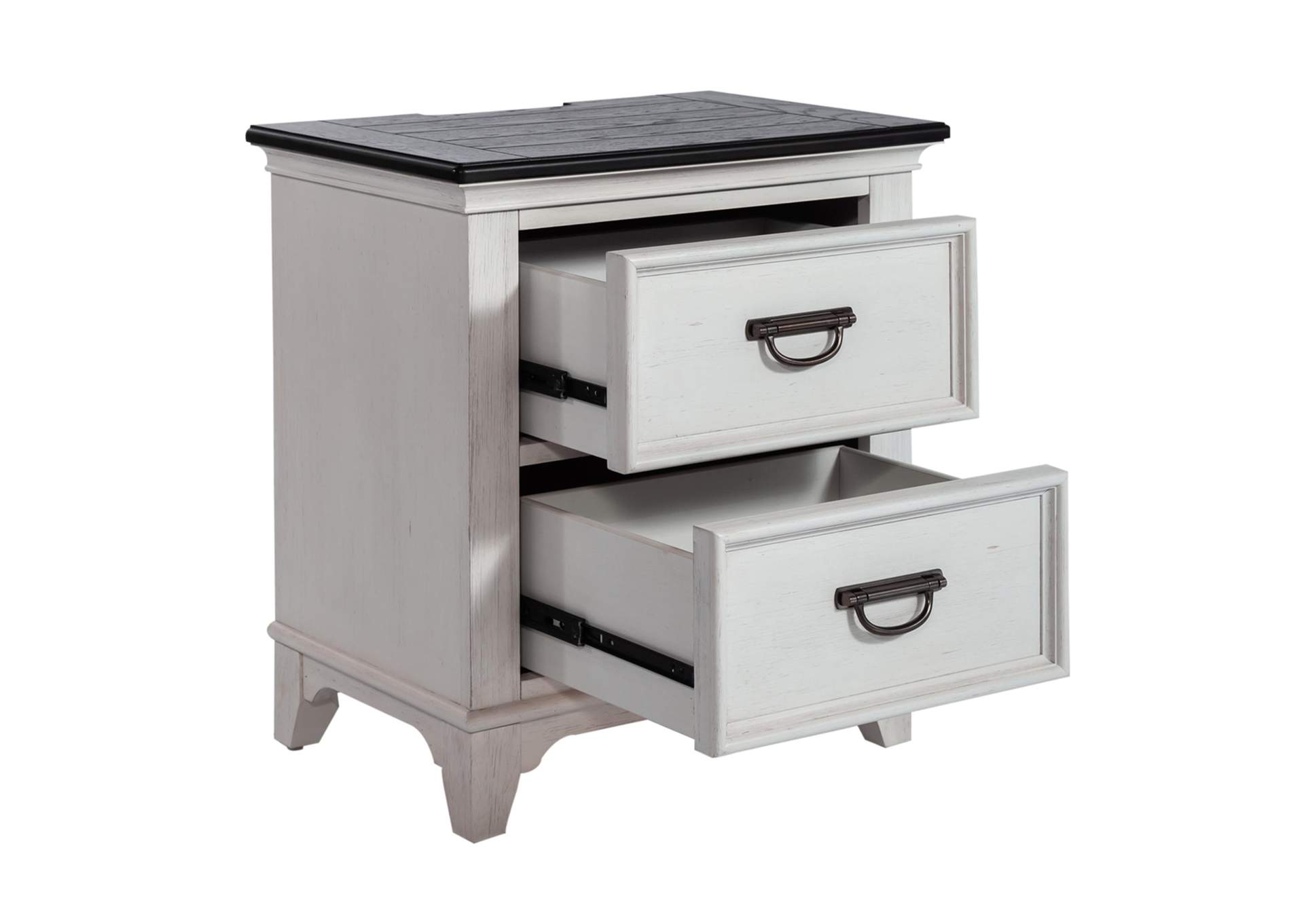 Allyson Park 2 Drawer Nightstand with Charging Station,Liberty