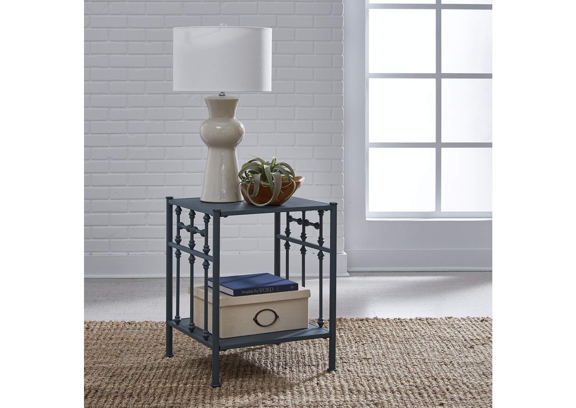 Vintage Series Open Nightstand - Navy,Liberty