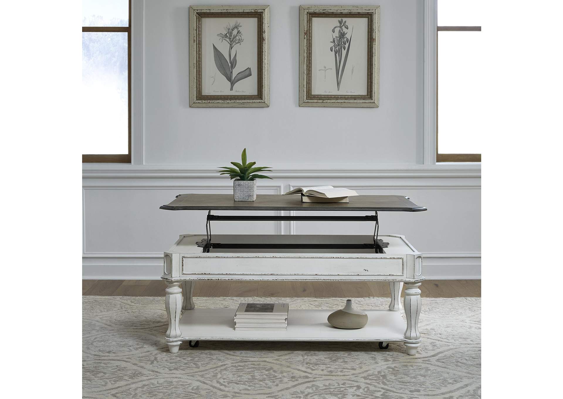 Magnolia Manor Lift Top Cocktail Table,Liberty