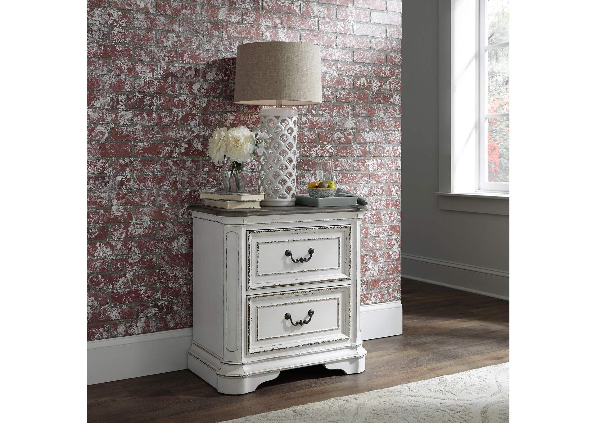 Magnolia Manor 2 Drawer Nightstand,Liberty