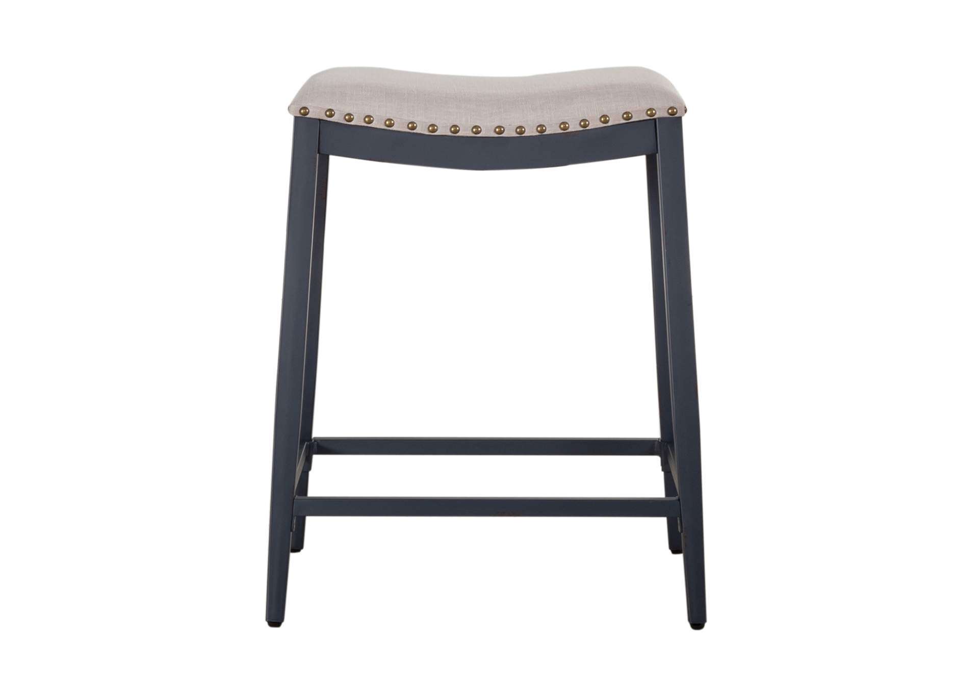 Vintage Series Backless Upholstered Counter Chair - Navy,Liberty
