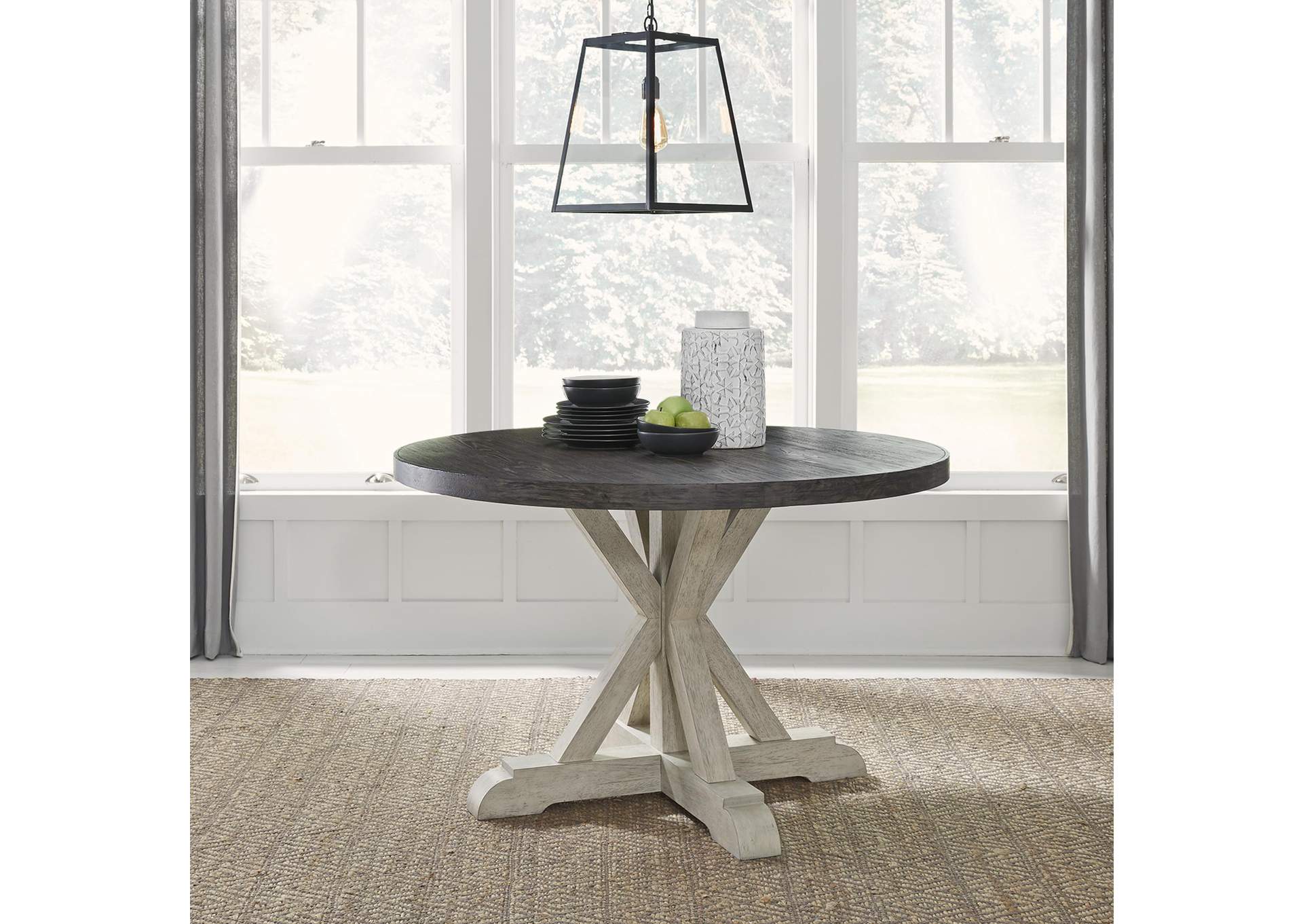 Willowrun Pedestal Table Set,Liberty