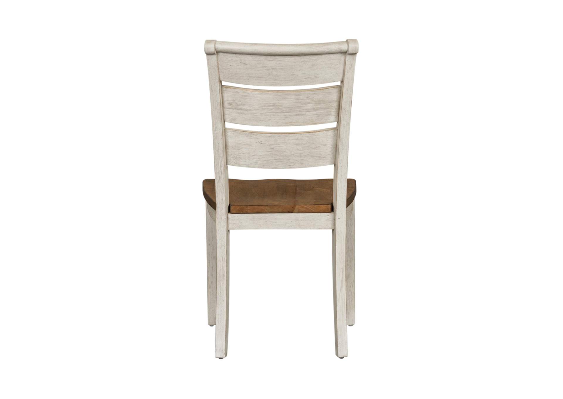 Farmhouse Reimagined Ladder Back Side Chair (RTA),Liberty