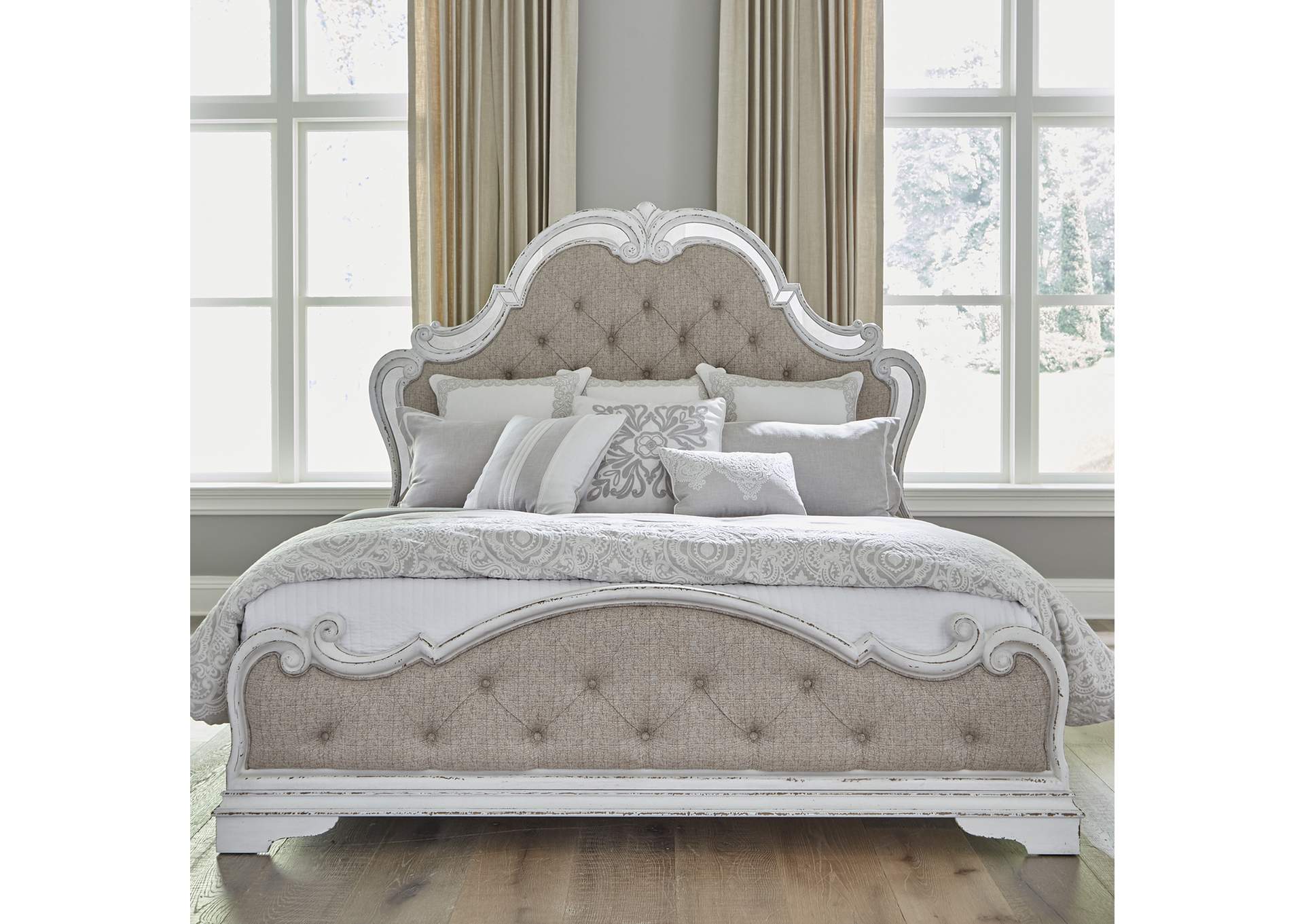 Magnolia Manor Opt Queen Upholstered Bed,Liberty