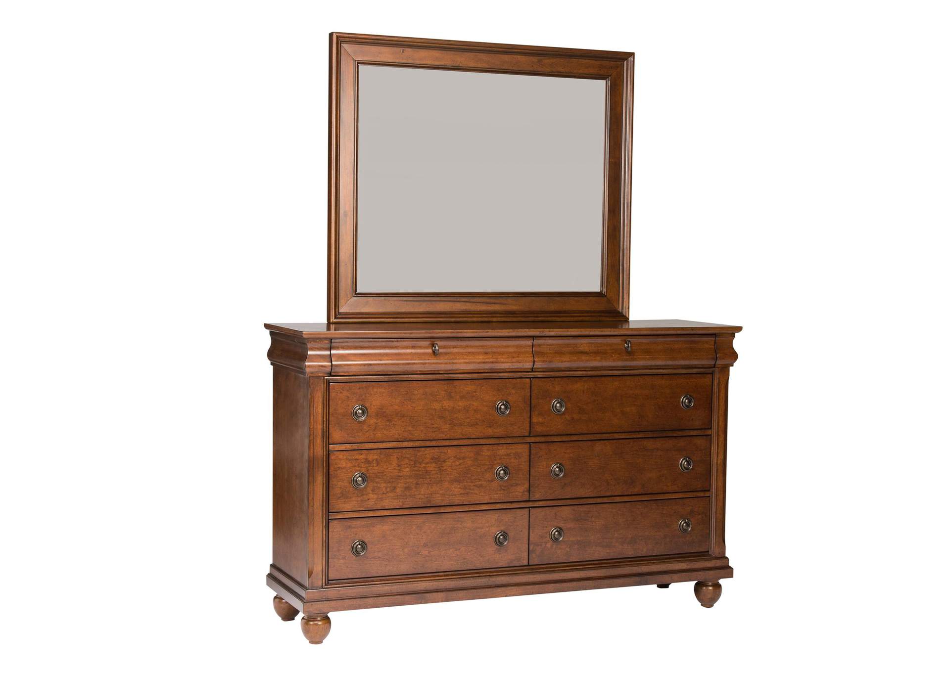 Rustic Traditions Dresser & Mirror,Liberty