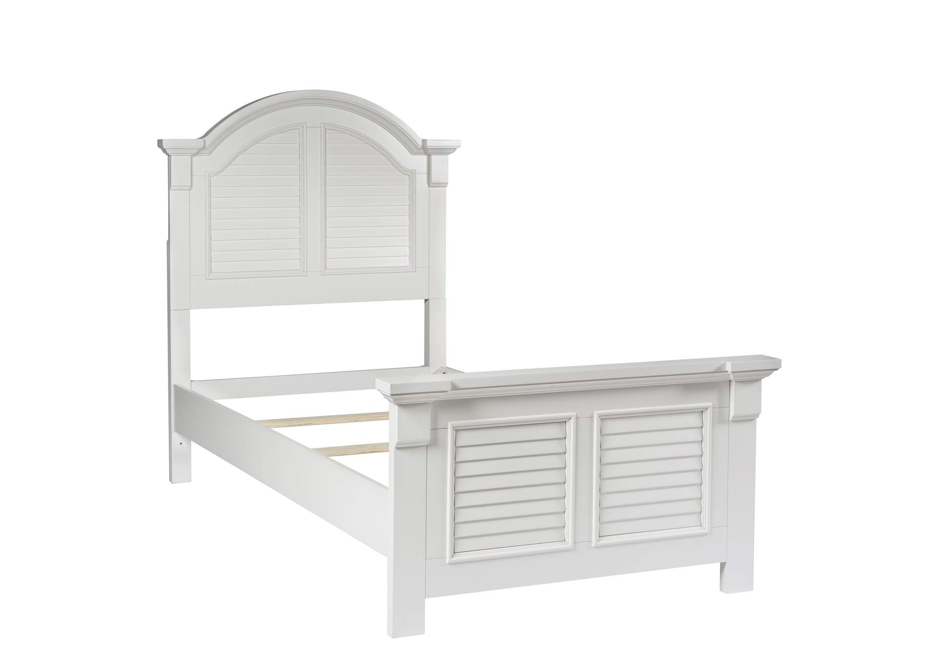 Summer House Twin Panel Bed,Liberty