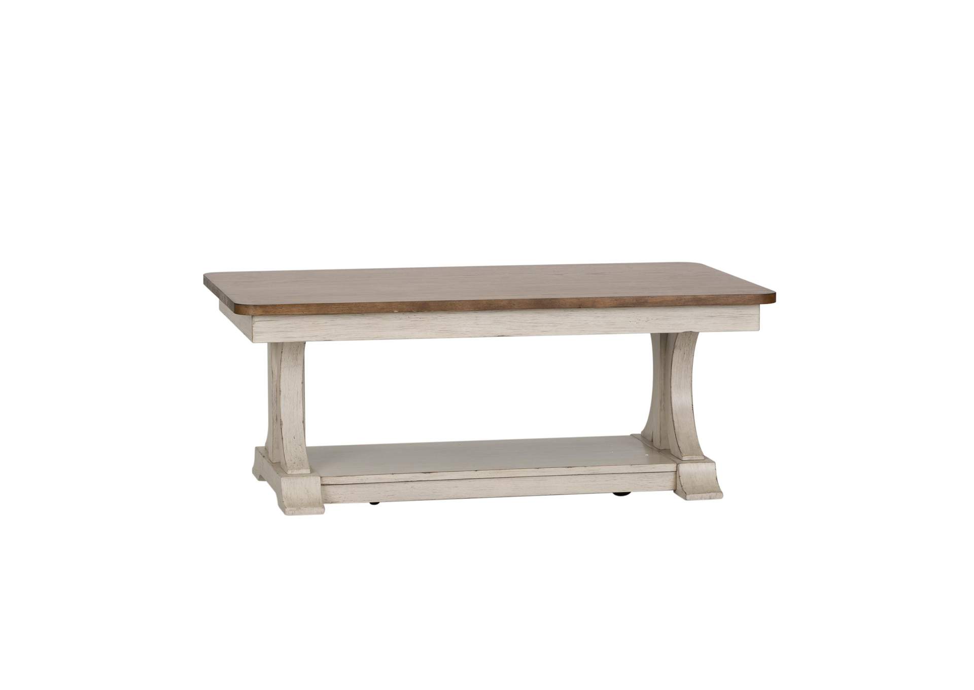 Farmhouse Reimagined Rectangular Cocktail Table,Liberty