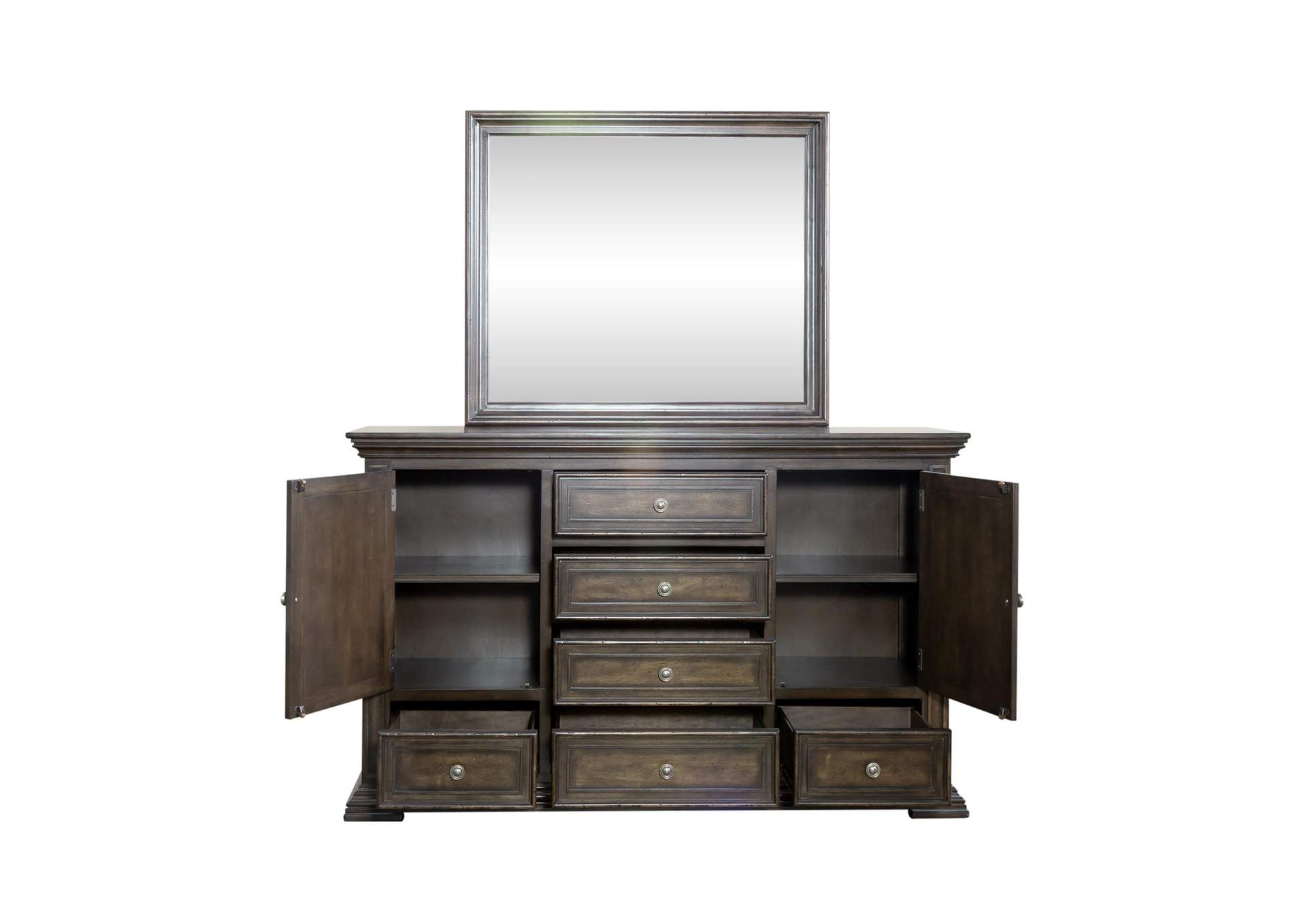 Big Valley Dresser & Mirror,Liberty