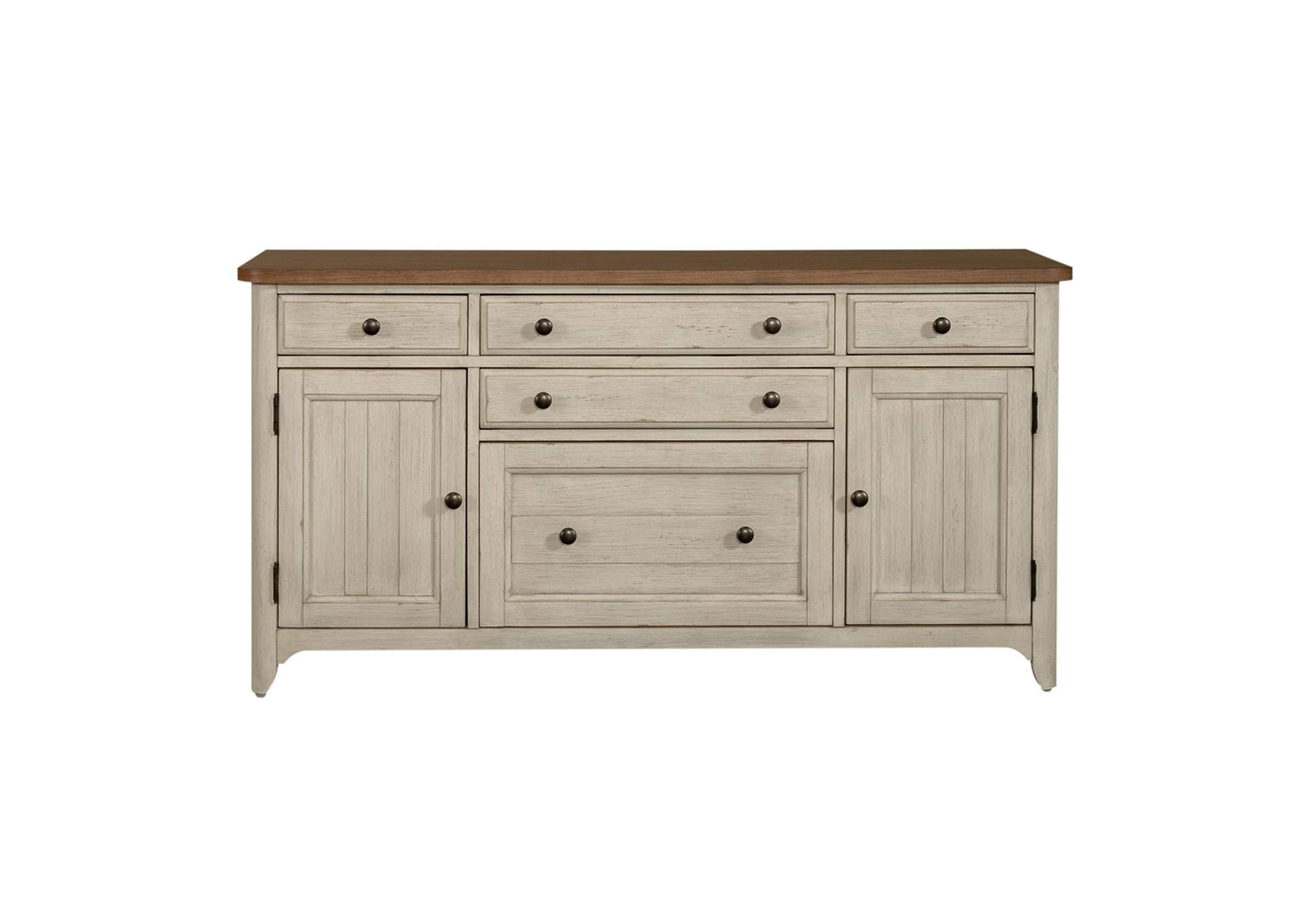 Farmhouse Reimagined Door Credenza,Liberty