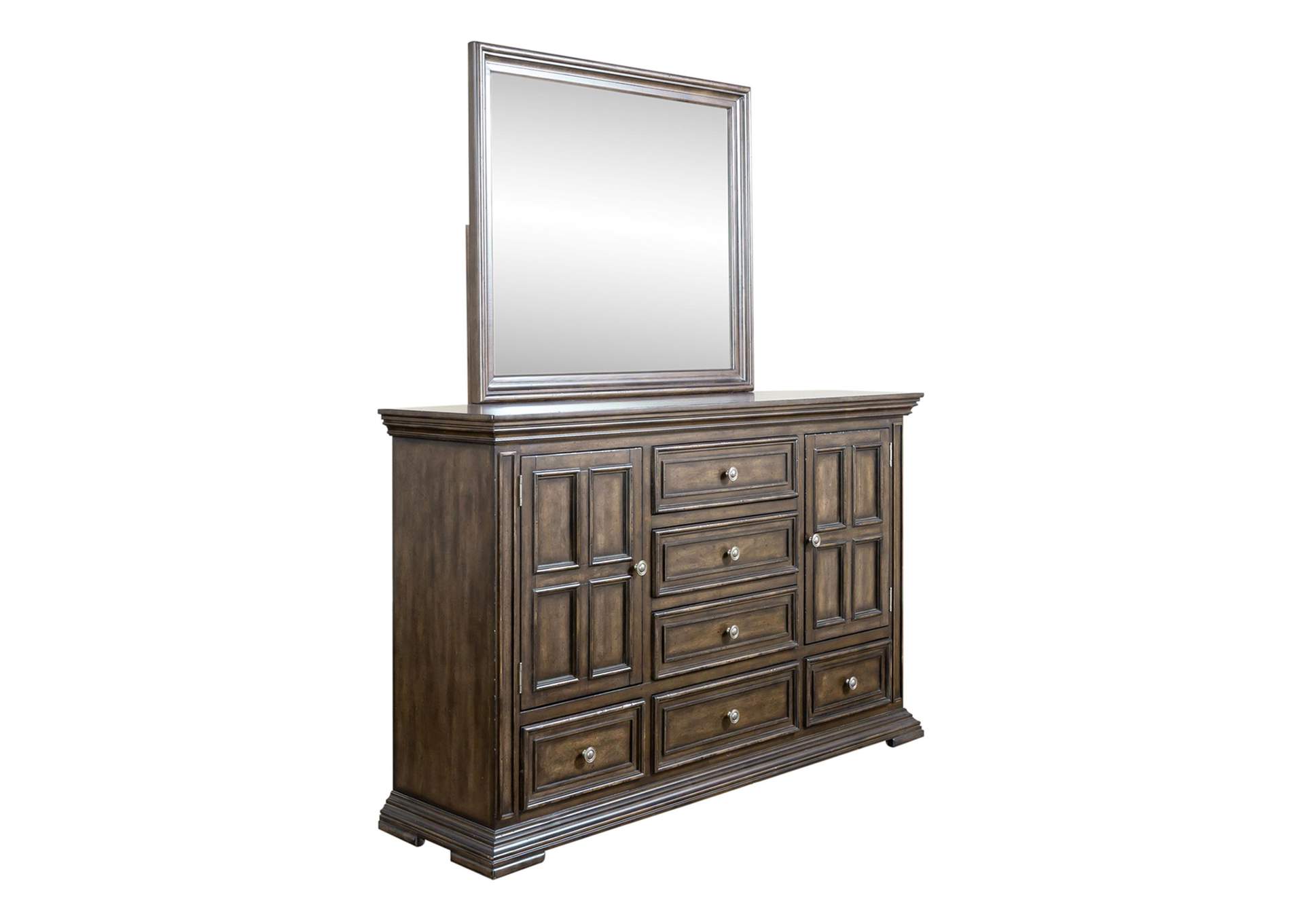 Big Valley Dresser & Mirror,Liberty