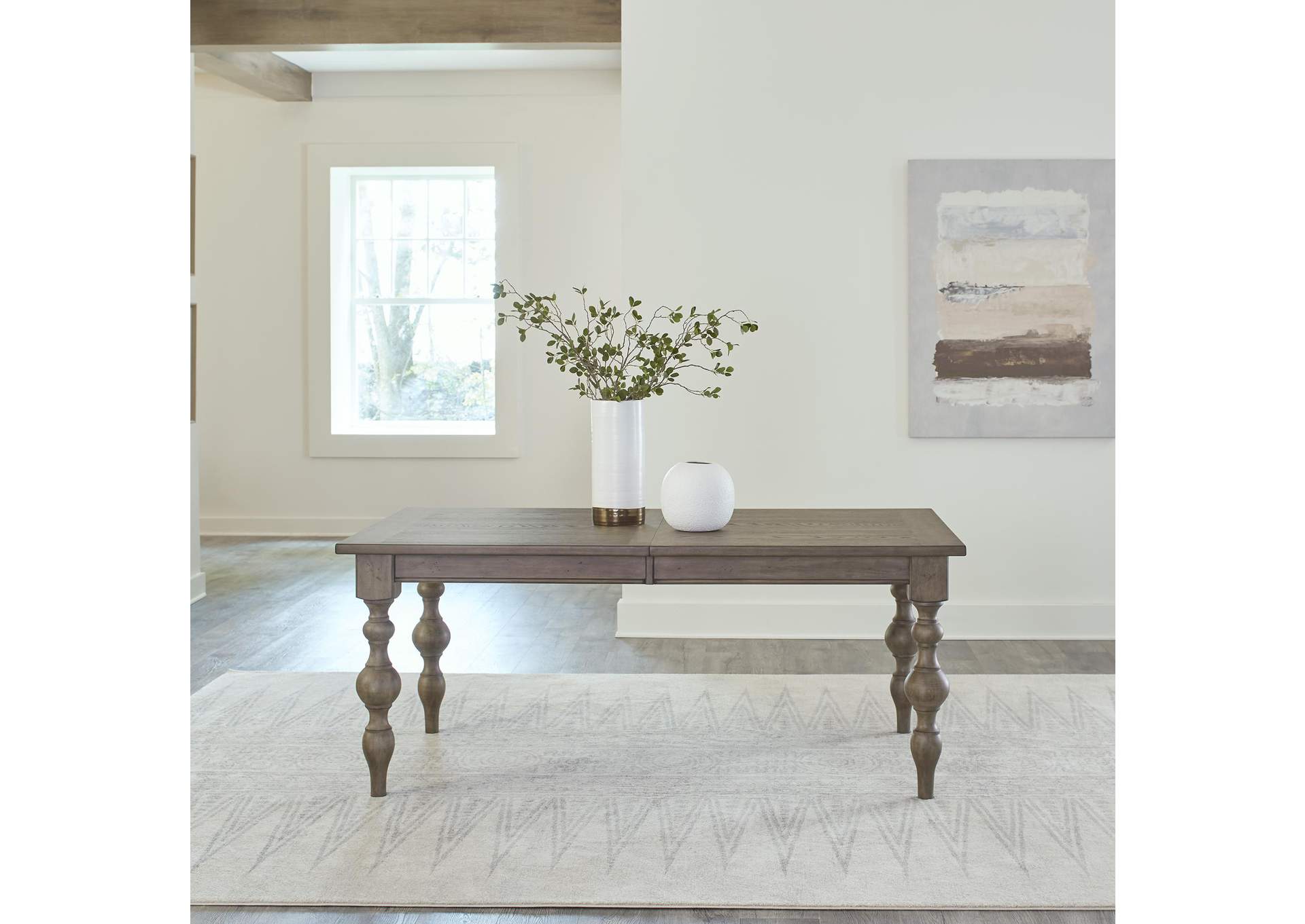 Americana Farmhouse 5 Piece Rectangular Table Set,Liberty