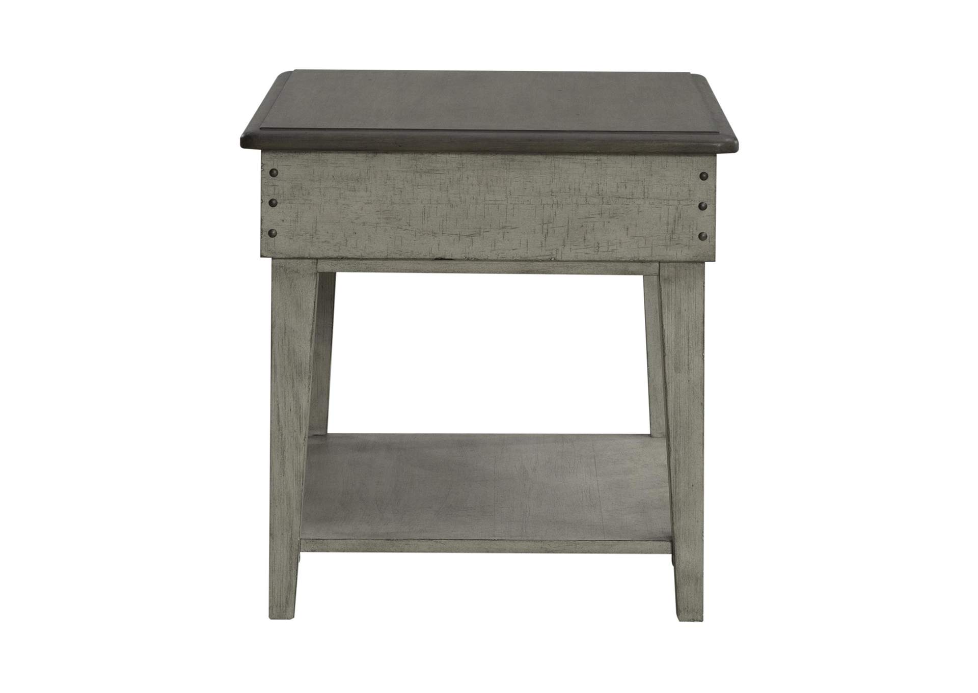 Ivy Hollow Drawer End Table,Liberty