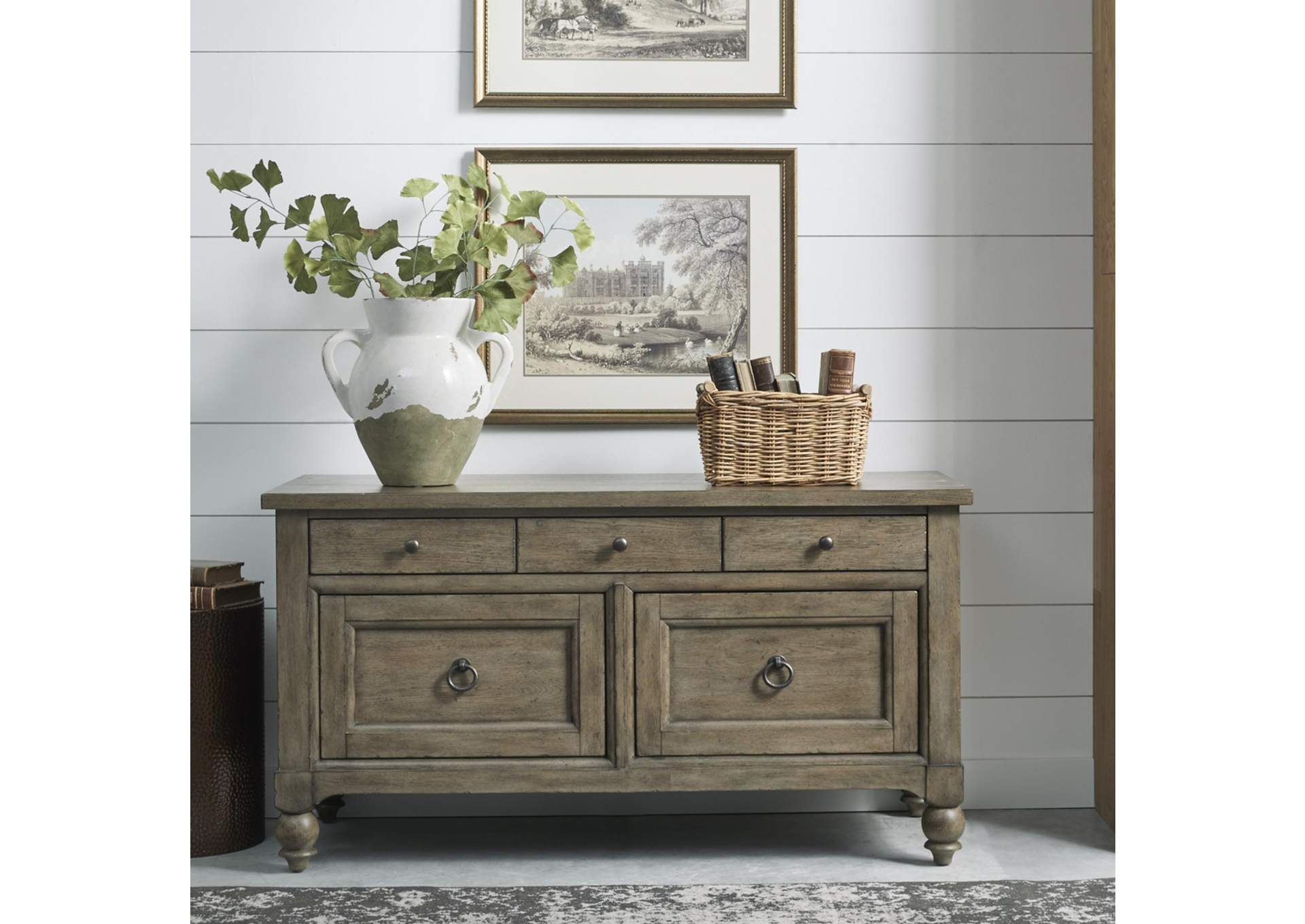 Americana Farmhouse Credenza,Liberty