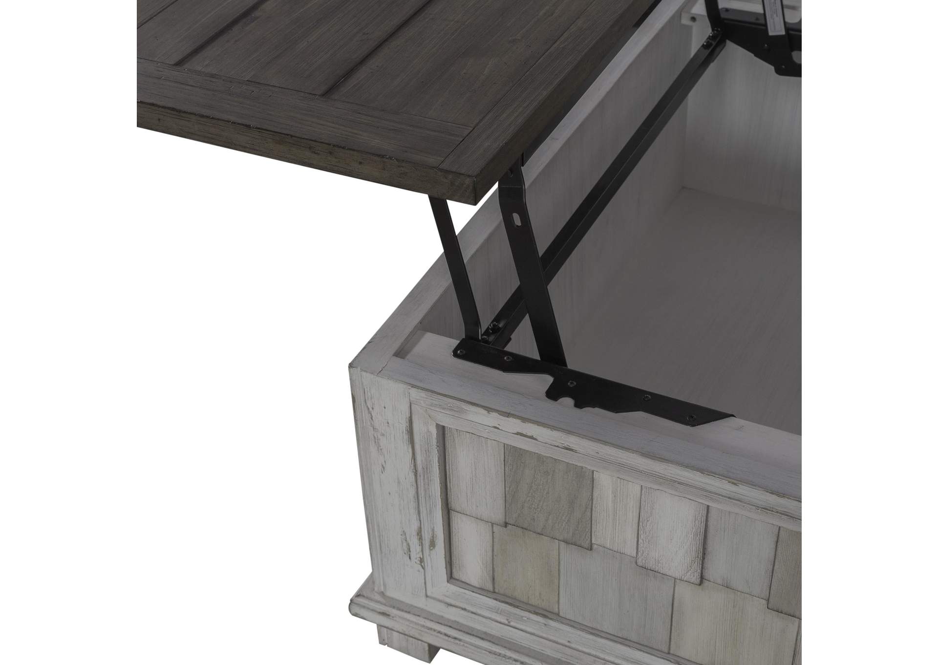 River Place Lift Top Storage Cocktail Table,Liberty