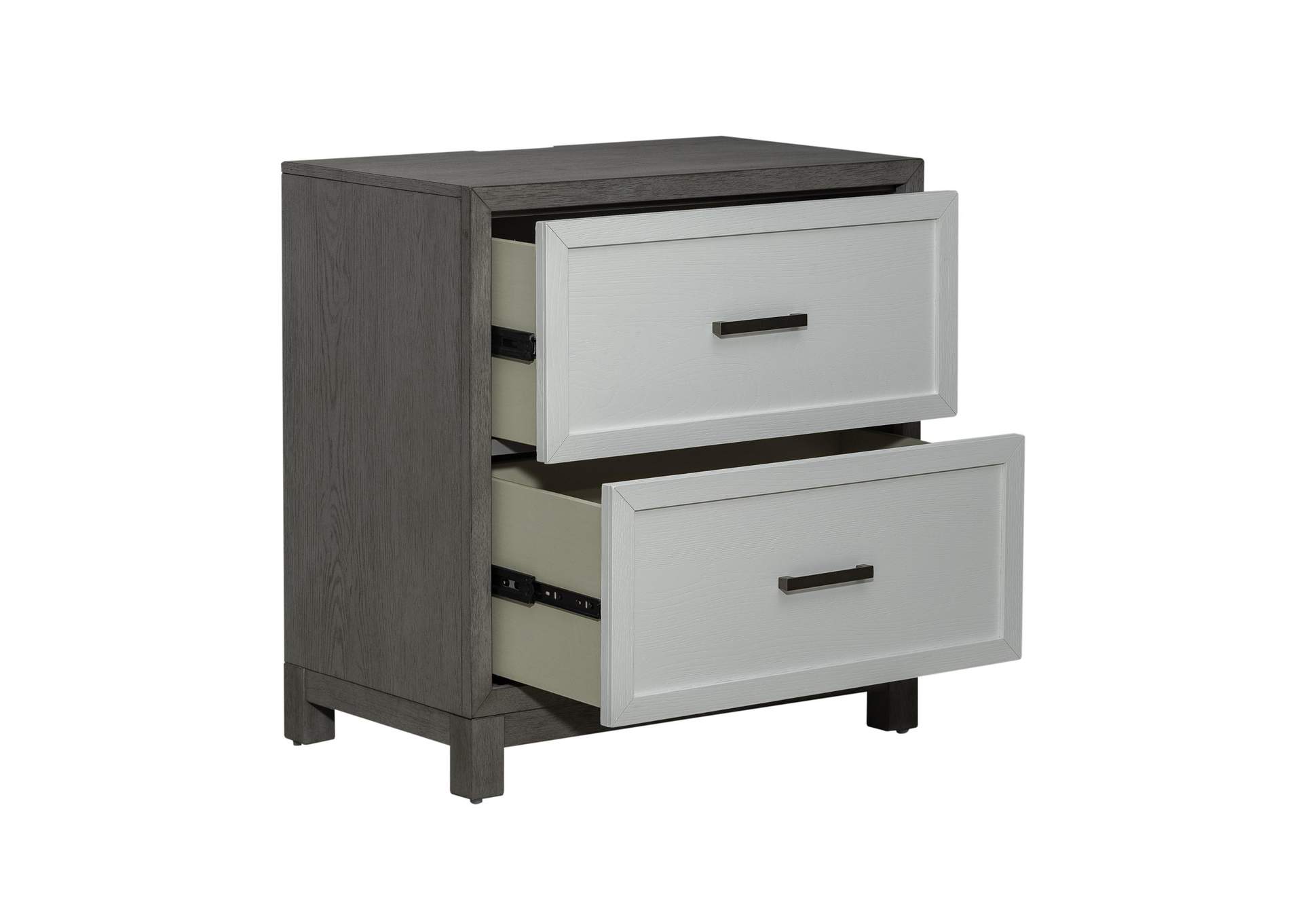 Palmetto Heights 2 Drawer Nightstand with Charging Station,Liberty