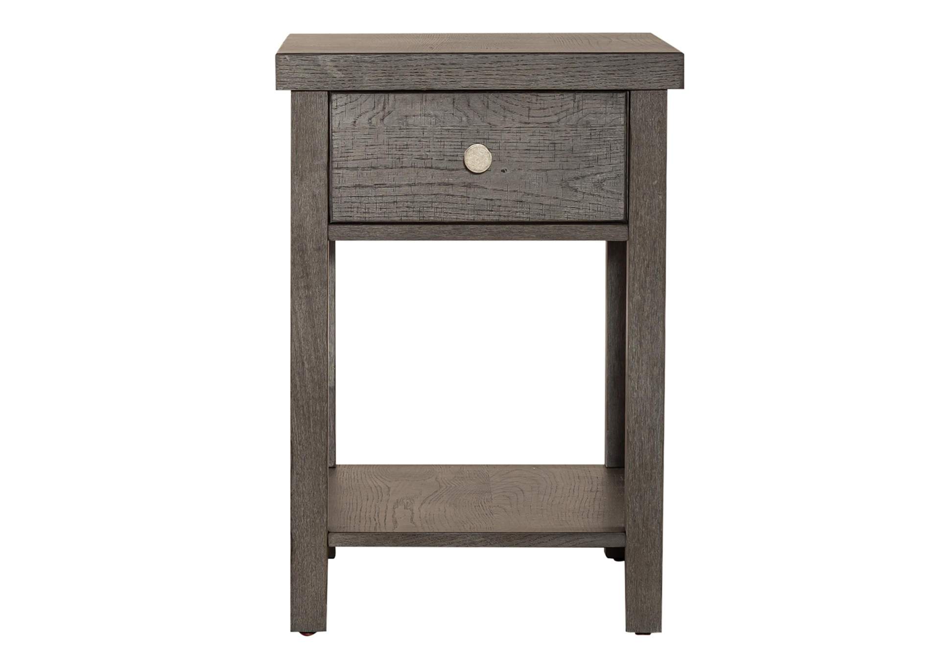 Modern Farmhouse Drawer Chair Side Table,Liberty