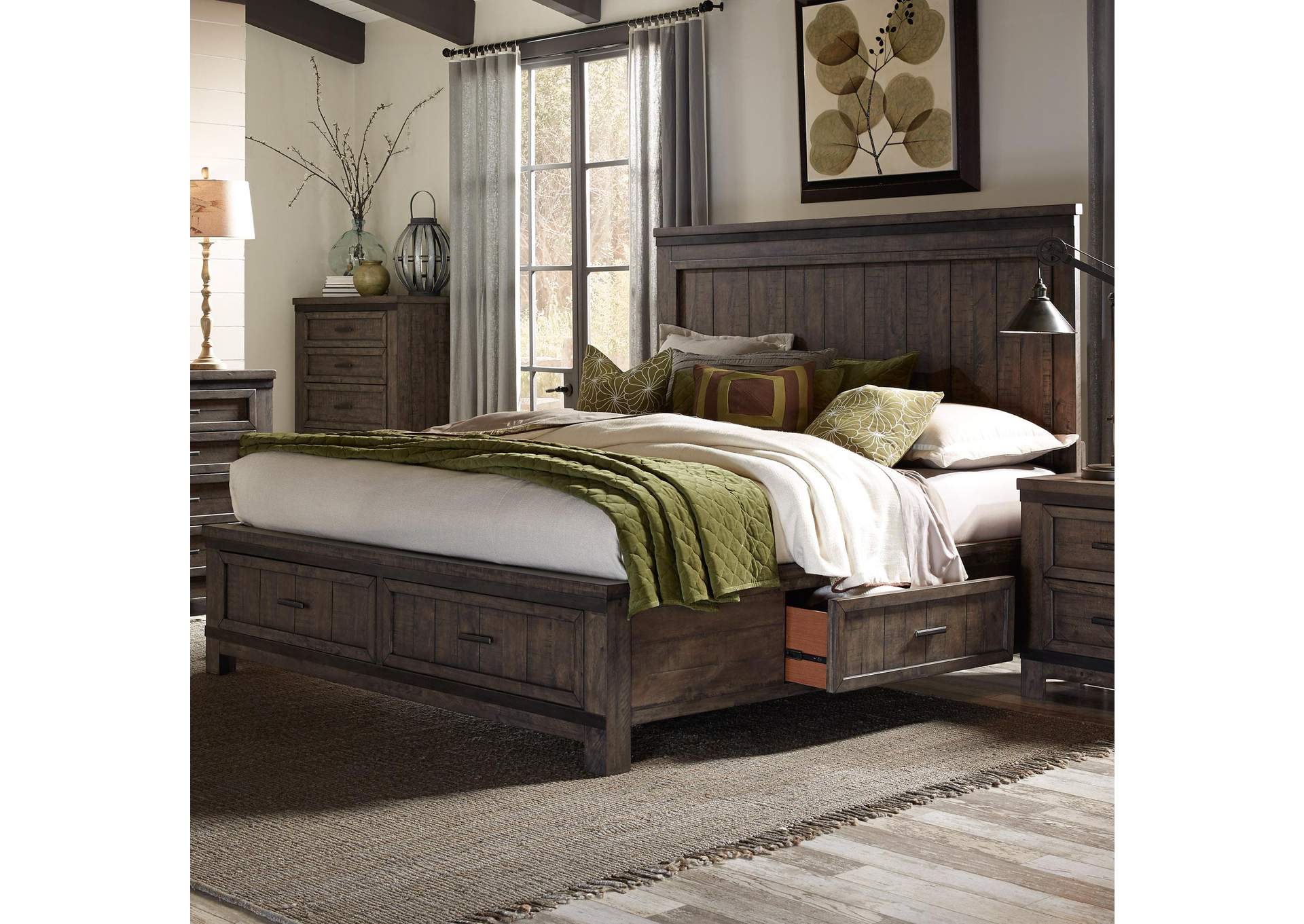 Thornwood Hills King Two Sided Storage Bed,Liberty