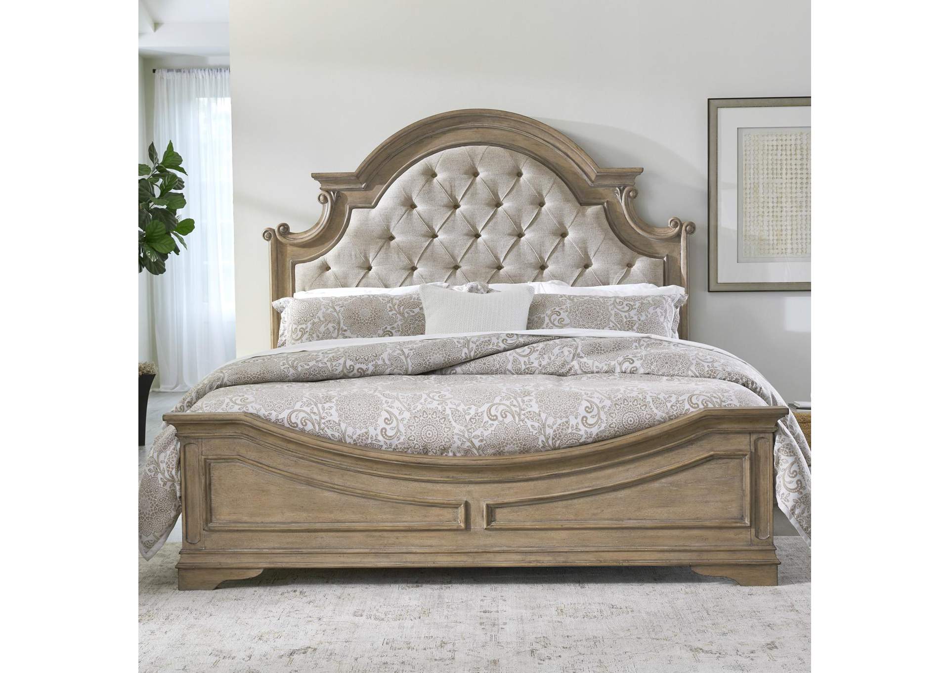 Magnolia Manor King Upholstered Bed,Liberty