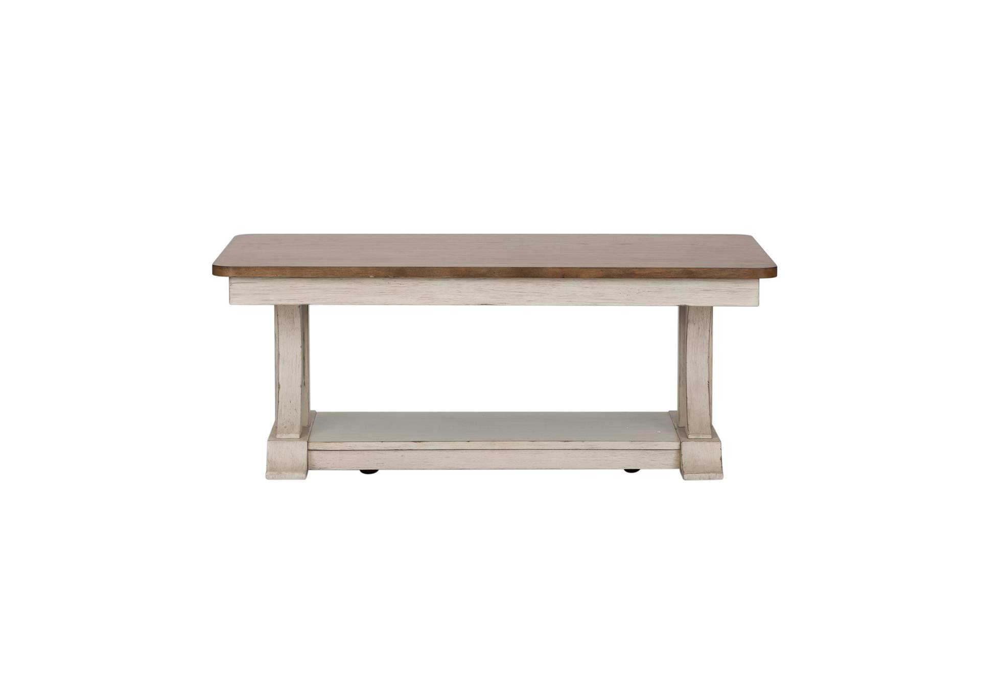 Farmhouse Reimagined Rectangular Cocktail Table,Liberty