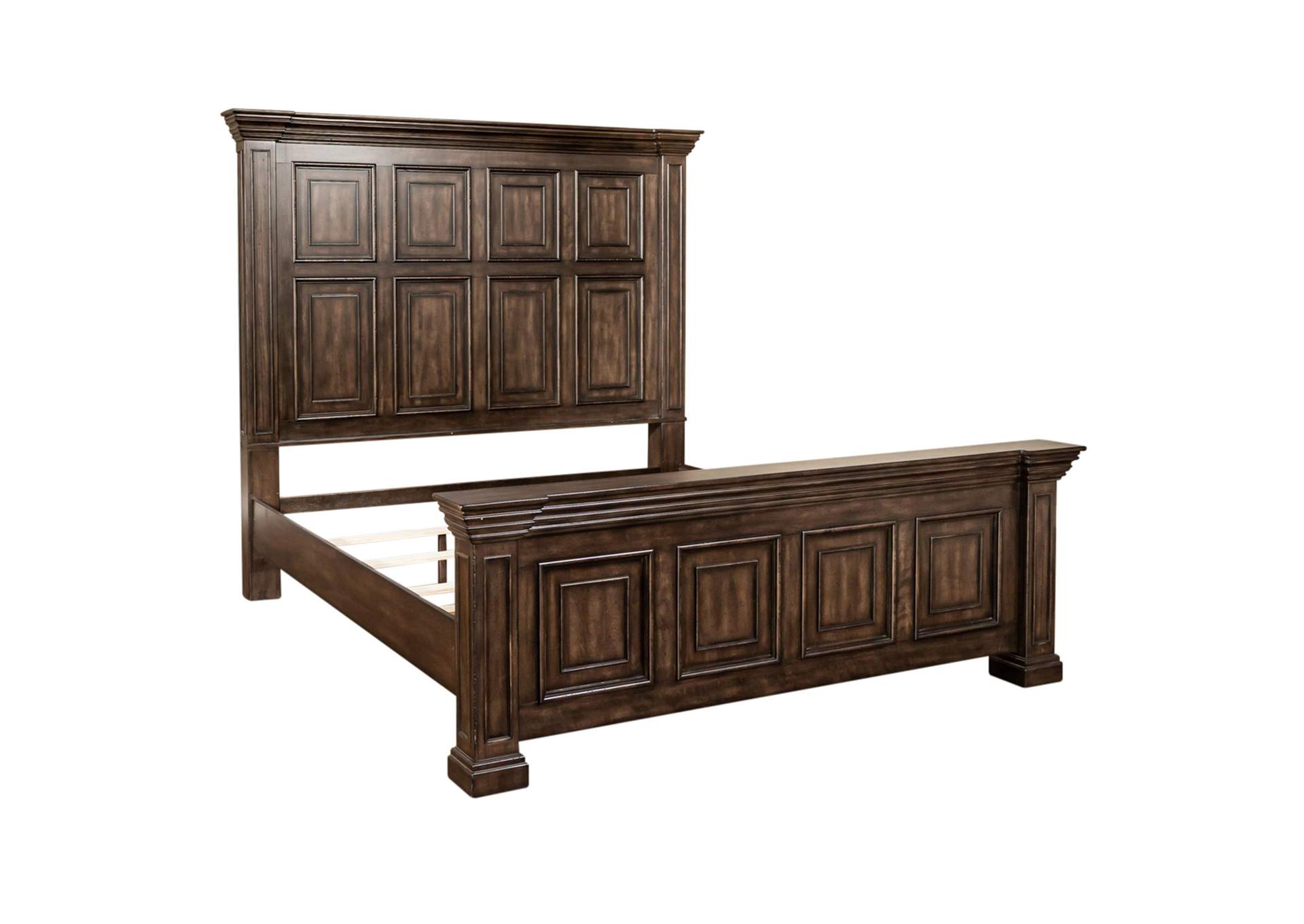 Big Valley Queen Panel Bed, Dresser & Mirror, Chest,Liberty