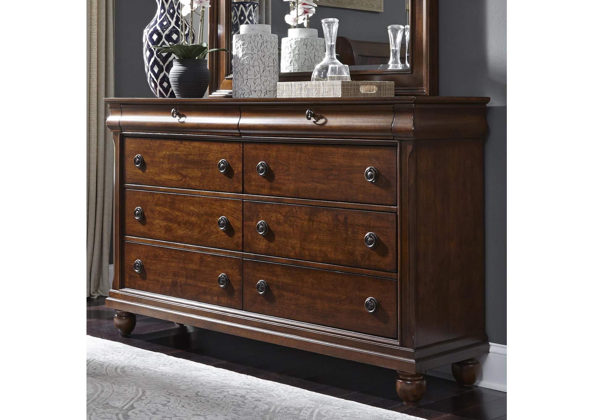 Rustic Traditions 8 Drawer Dresser,Liberty