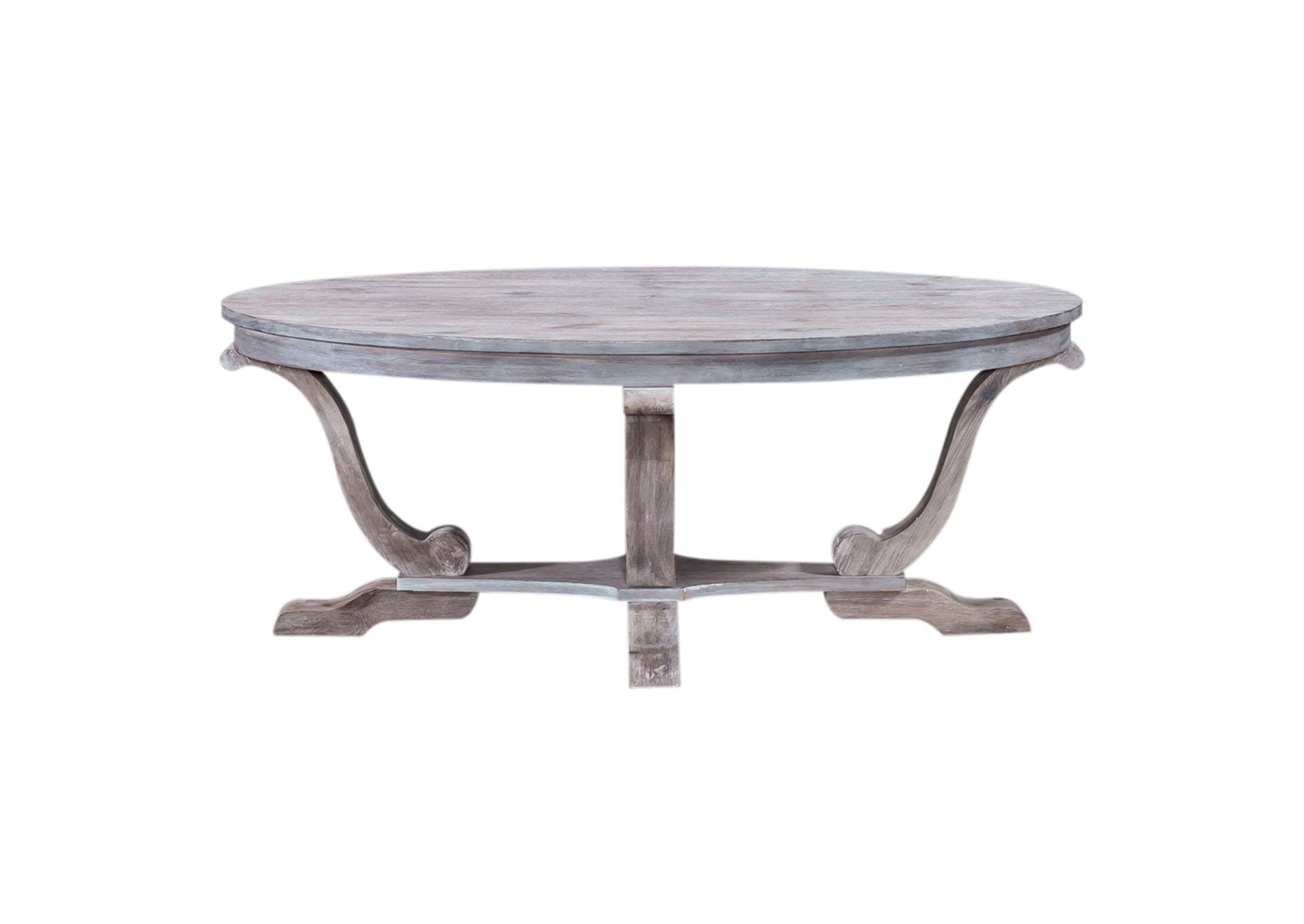 Greystone Mill Oval Cocktail Table,Liberty