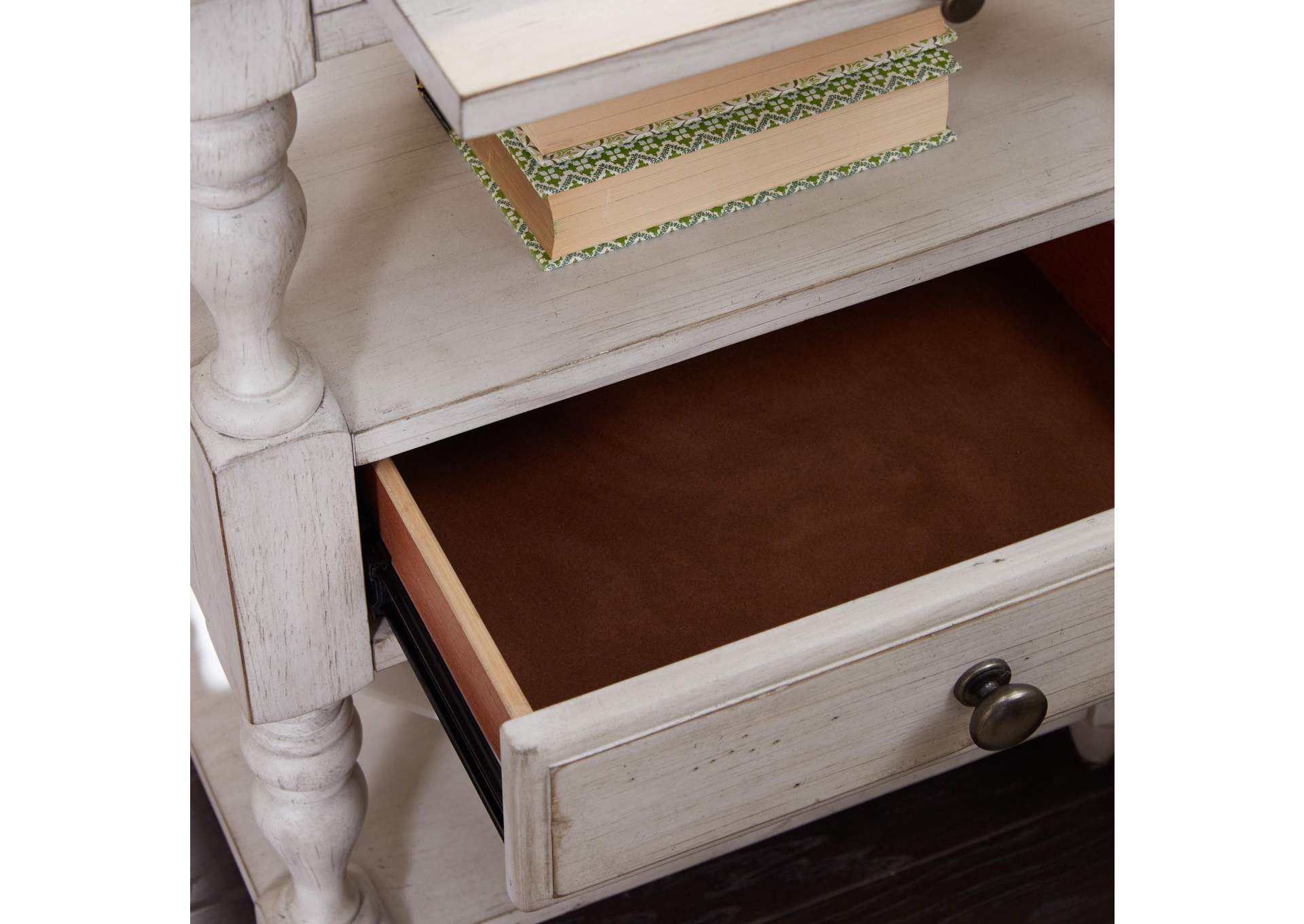 Farmhouse Reimagined 1 Drawer Nightstand,Liberty