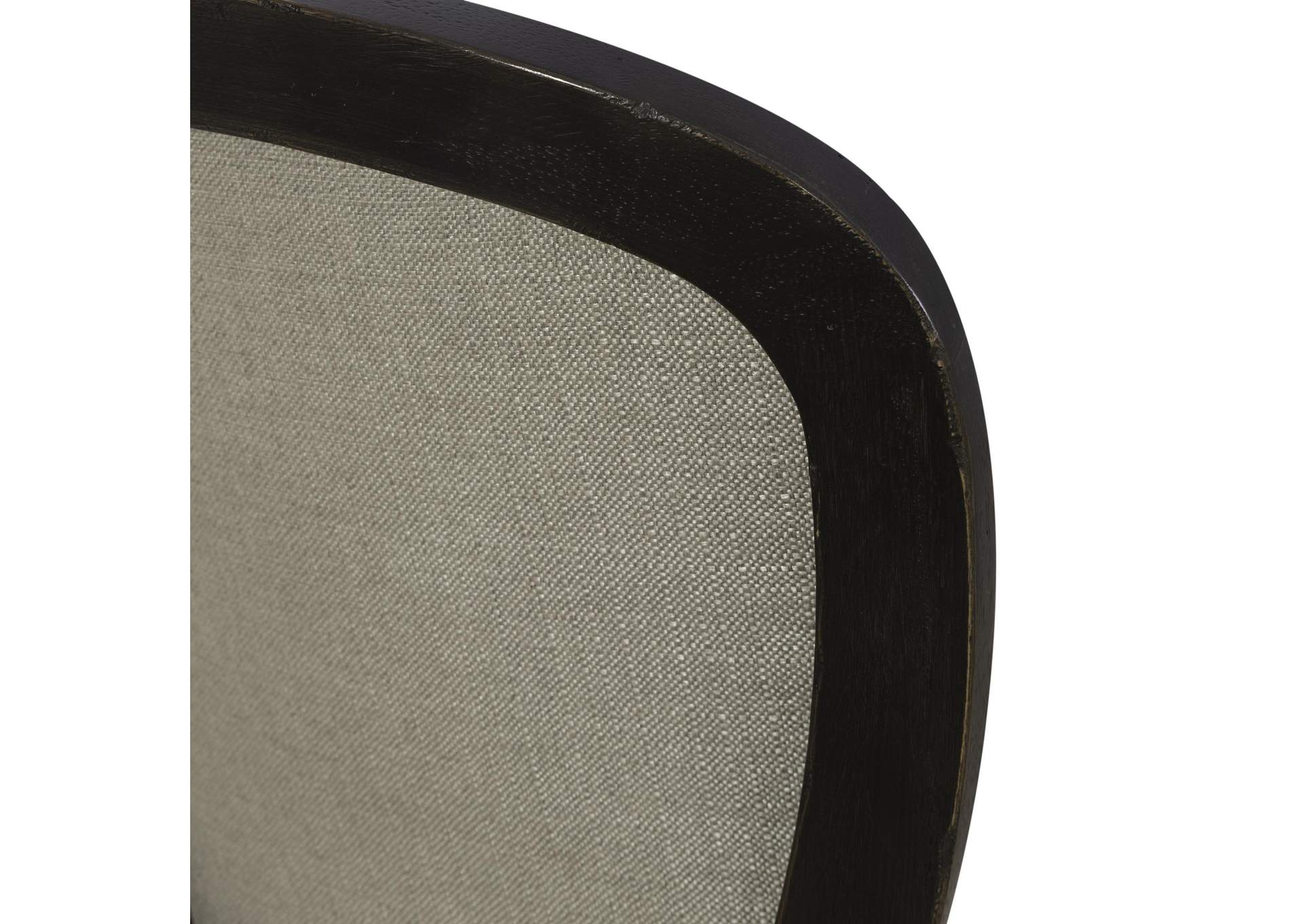 Americana Farmhouse Upholstered Tufted Back Side Chair - Black,Liberty