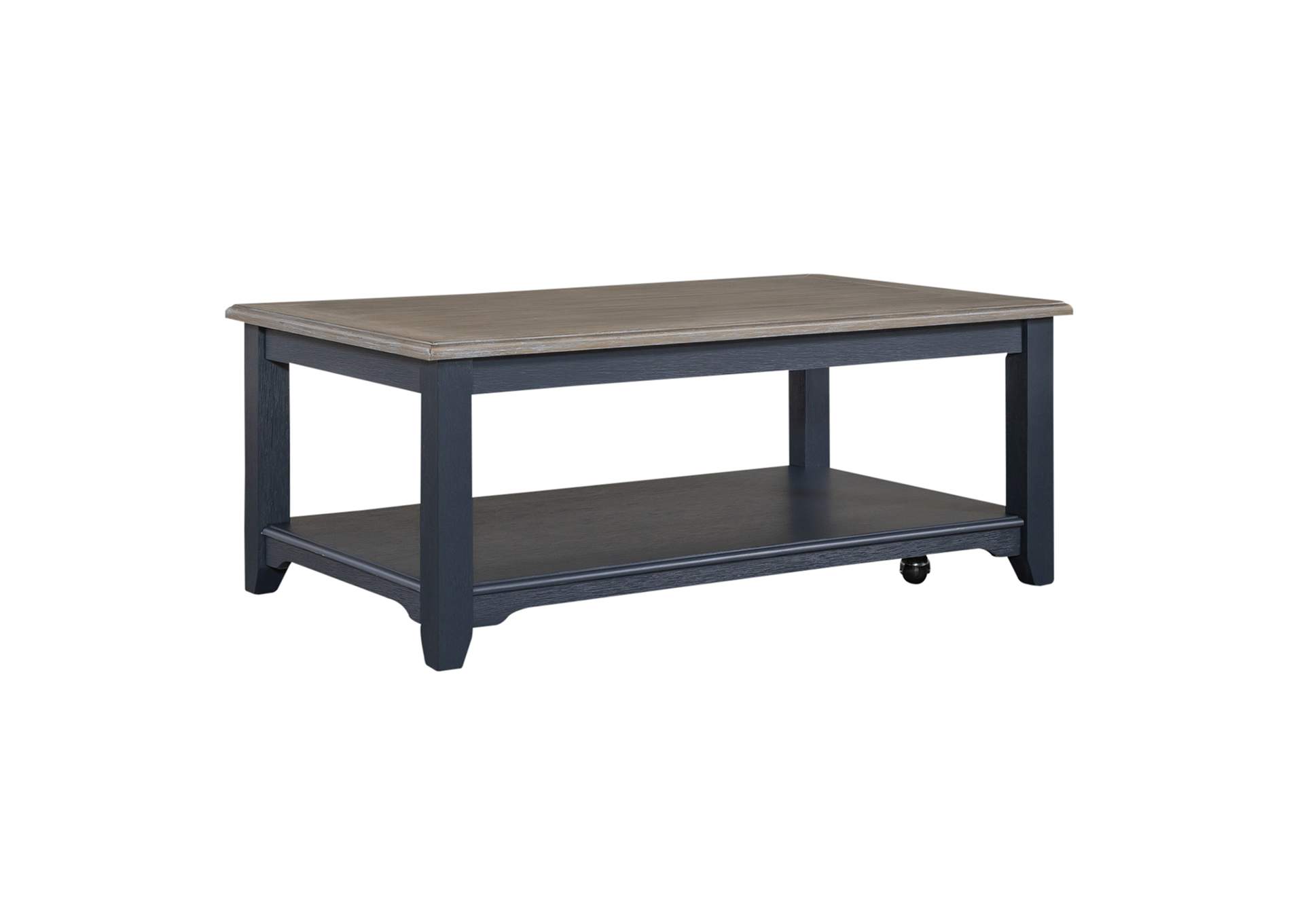 Summerville Rectangular Cocktail Table - Navy,Liberty