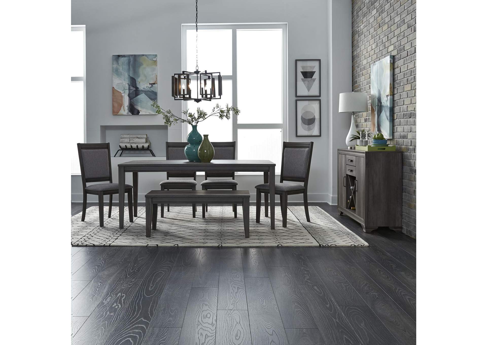 Tanners Creek Opt 6 Piece Rectangular Table Set,Liberty