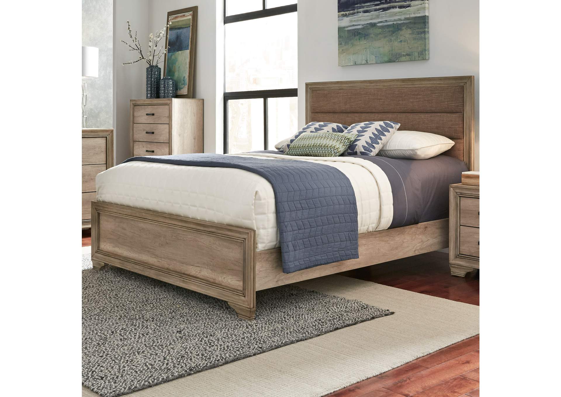 Sun Valley California King Upholstered Bed,Liberty