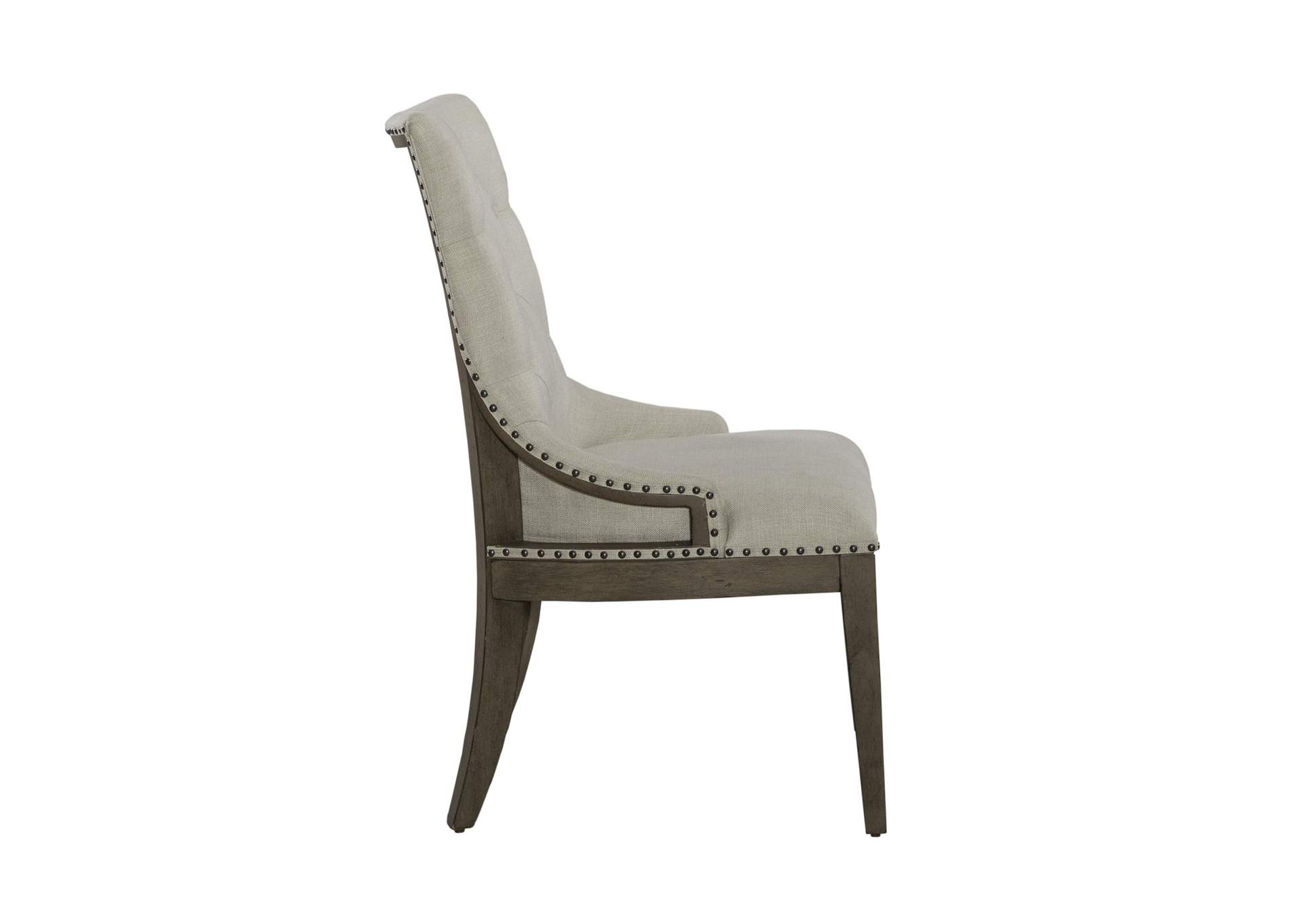 Americana Farmhouse Upholstered Shelter Side Chair (RTA),Liberty