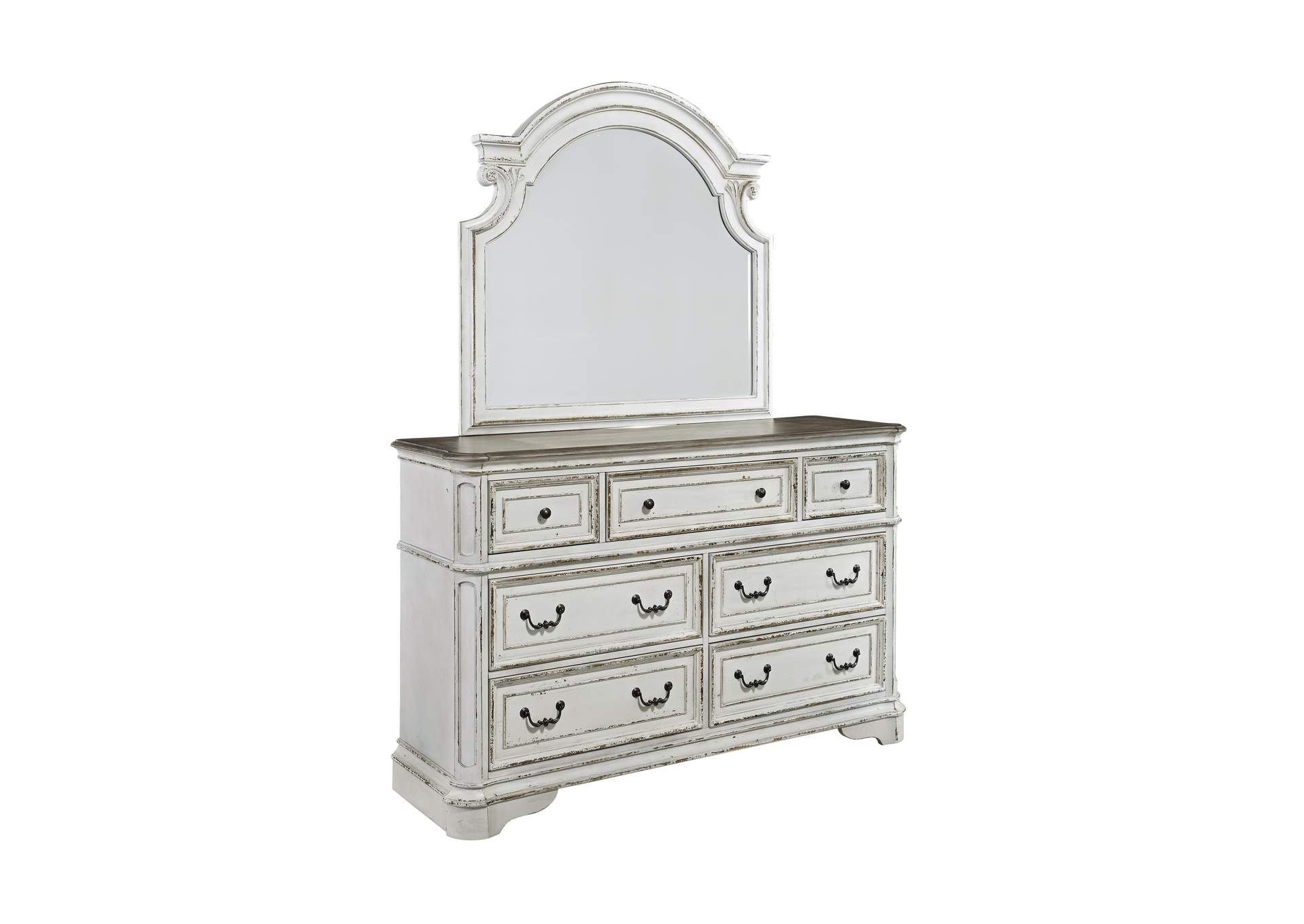 Magnolia Manor Dresser & Mirror,Liberty