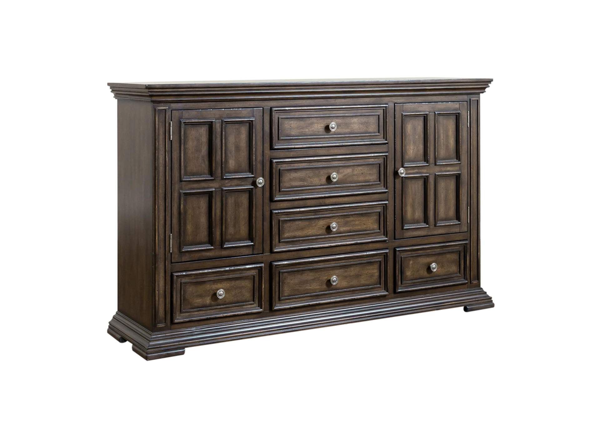 Big Valley 2 Door 6 Drawer Dresser,Liberty