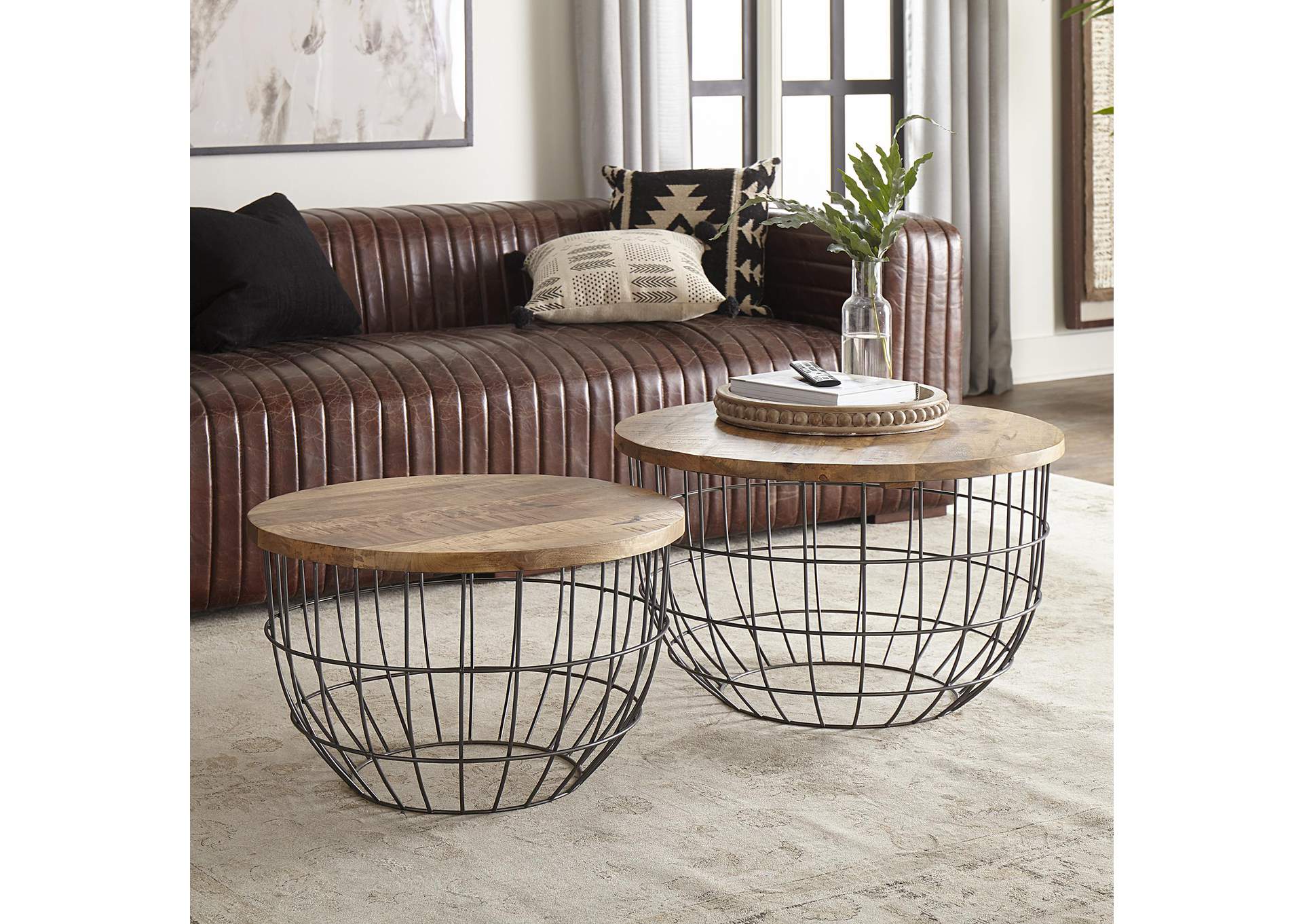 Akins Nesting Caged Accent Tables,Liberty