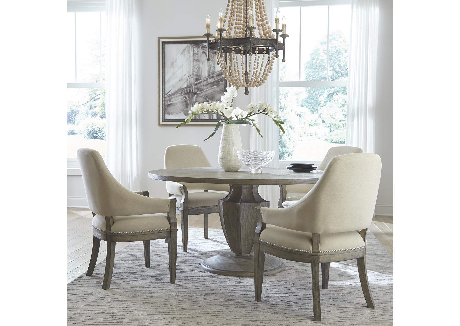Westfield Opt 5 Piece Pedestal Table Set,Liberty