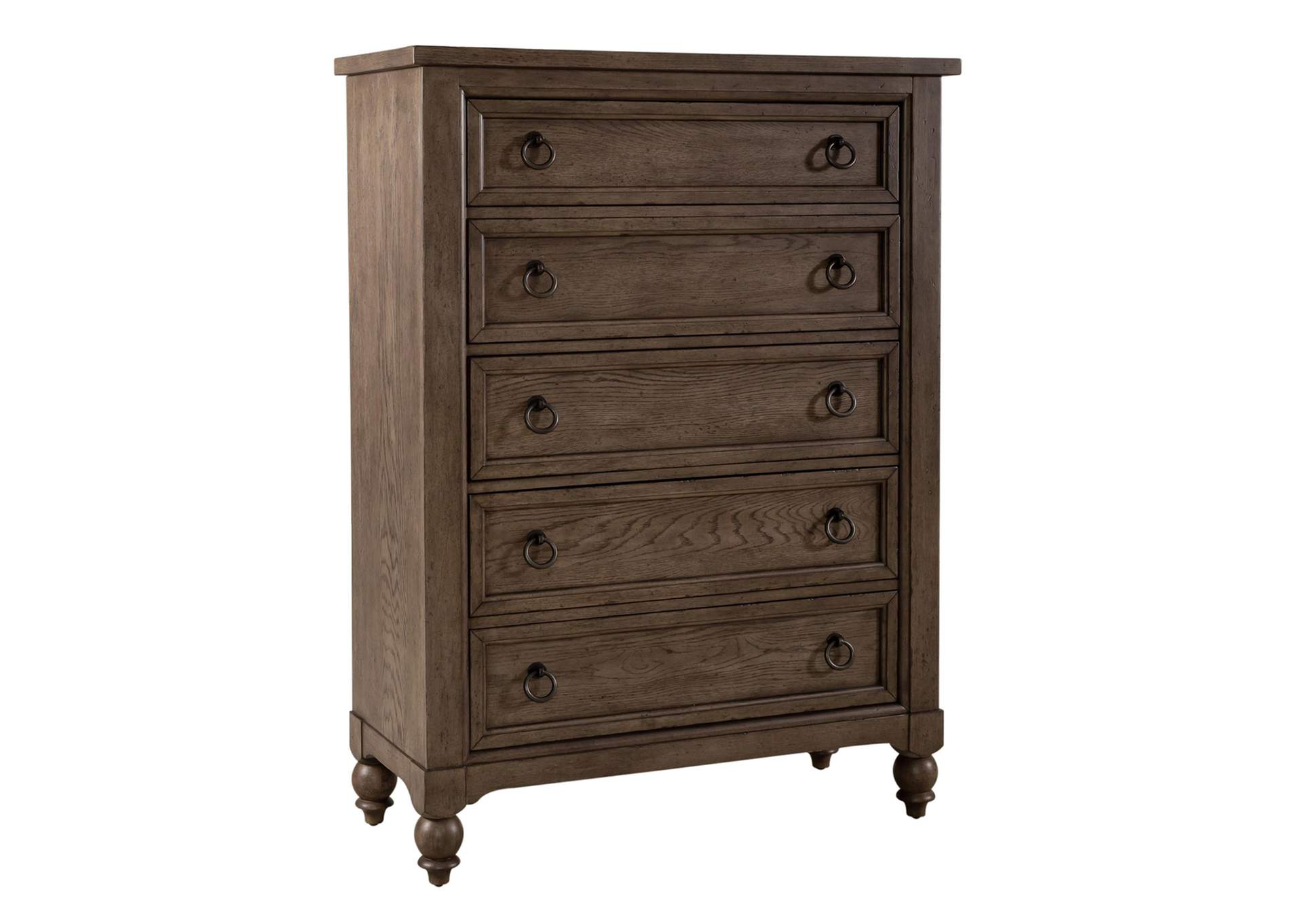 Americana Farmhouse 5 Drawer Chest,Liberty