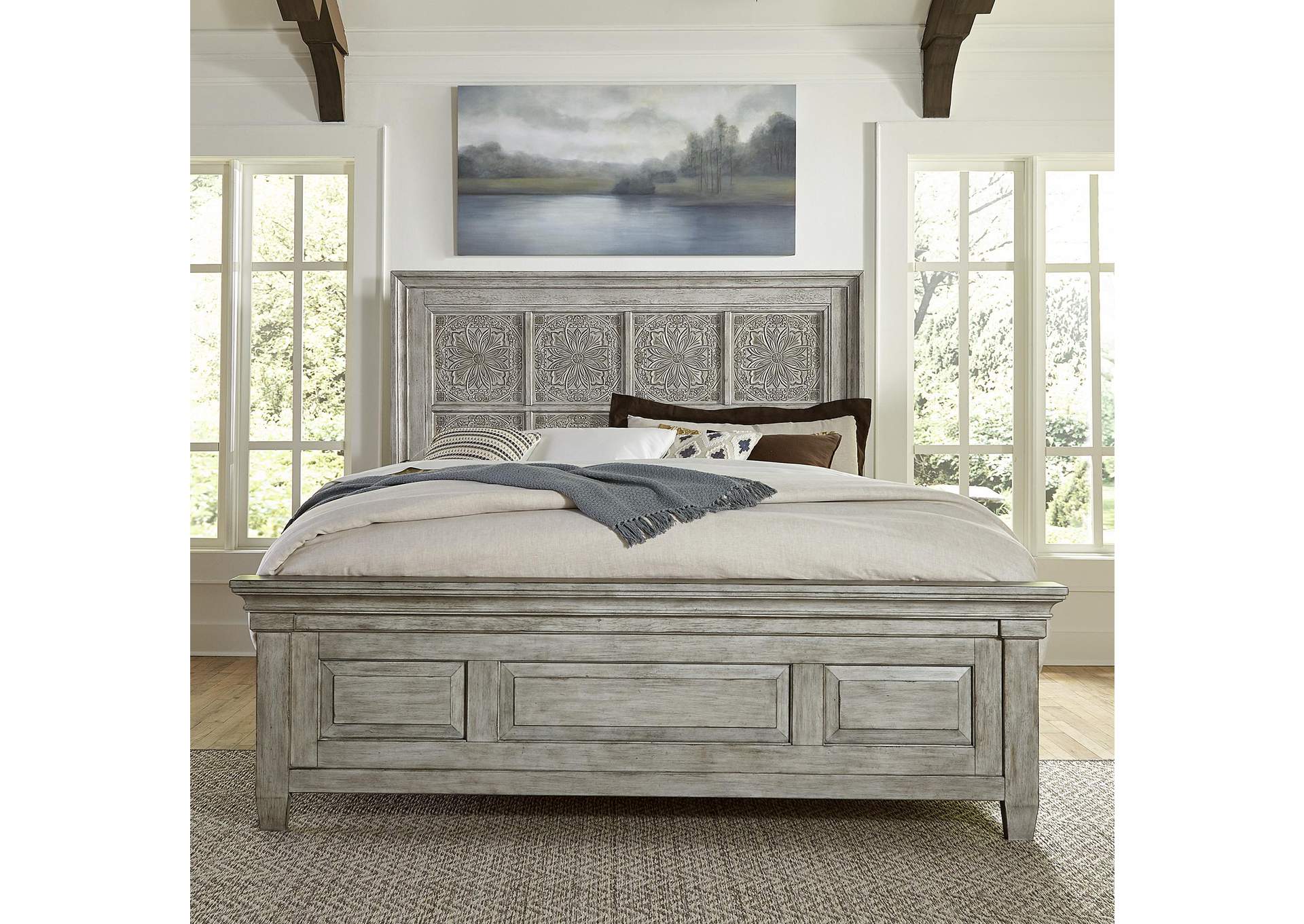 Heartland King Opt California Panel Bed,Liberty