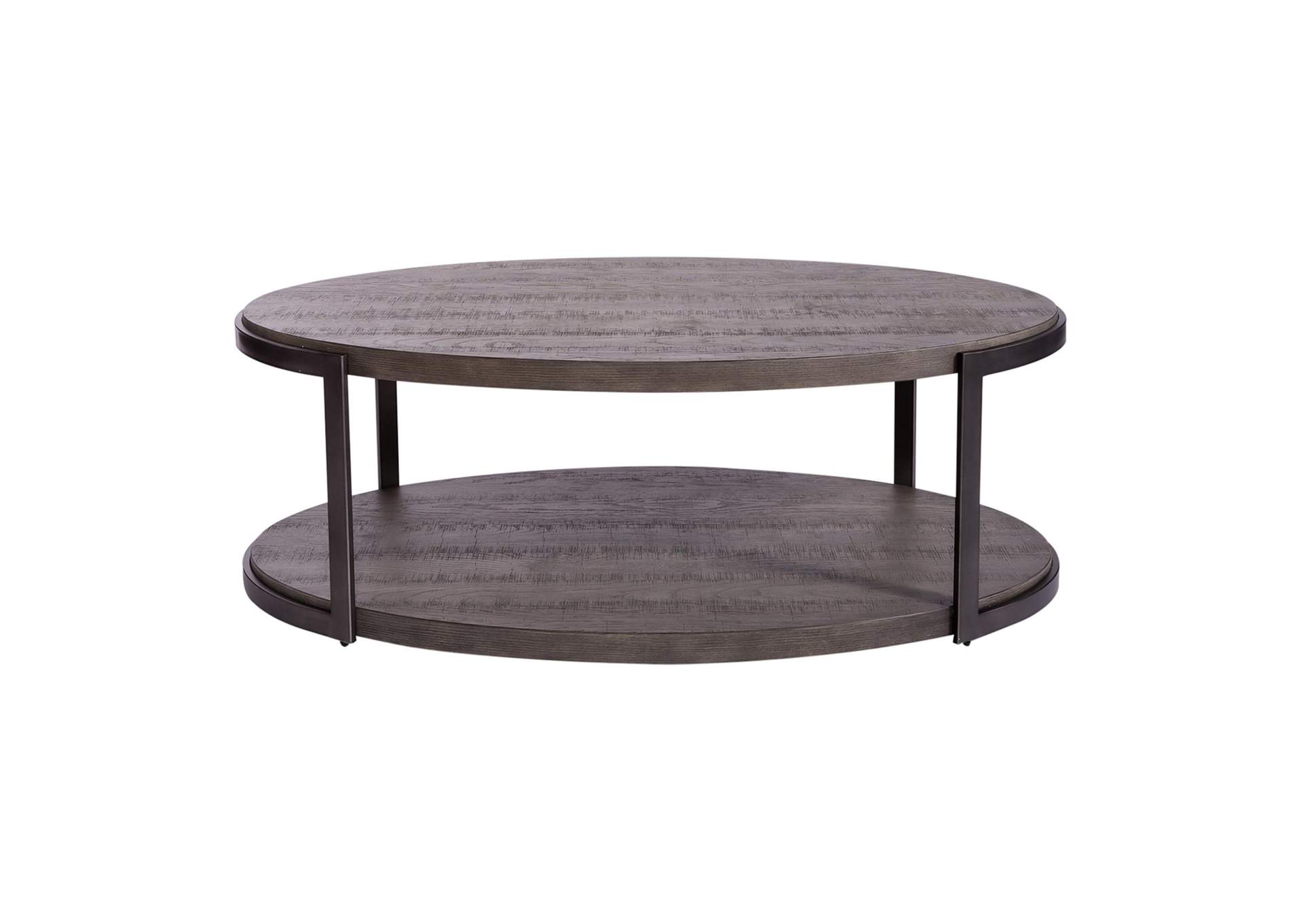 Modern View Oval Cocktail Table,Liberty