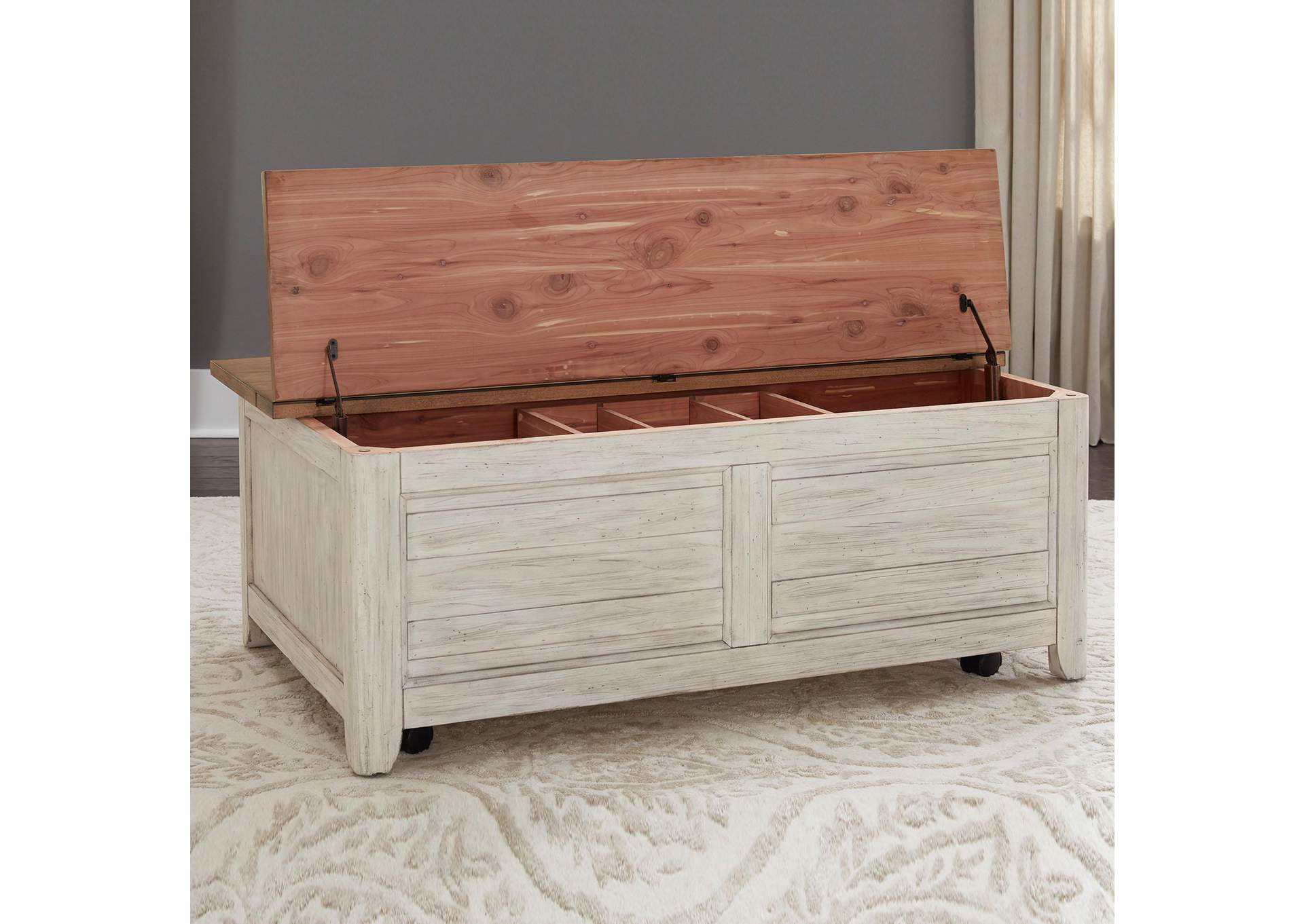 Farmhouse Reimagined Storage Trunk,Liberty