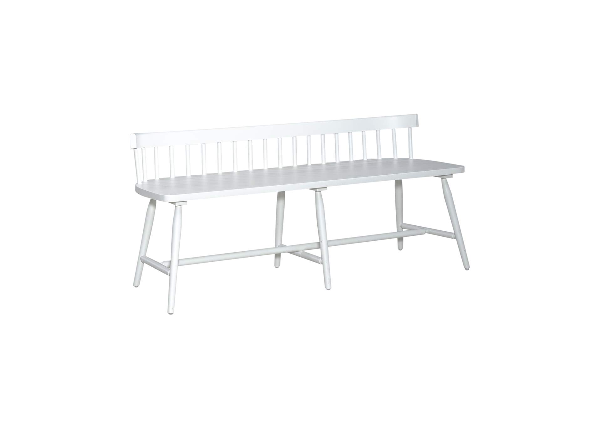 Palmetto Heights Low Back Spindle Bench,Liberty