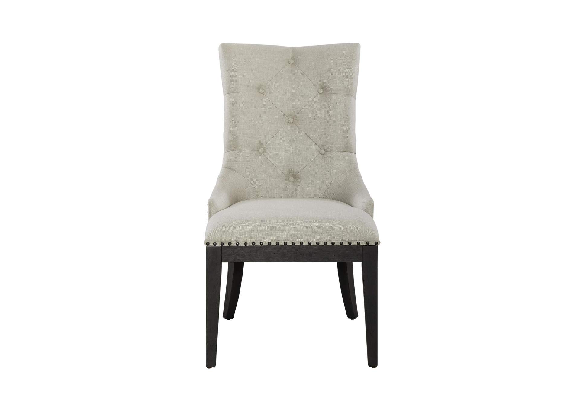 Americana Farmhouse Upholstered Shelter Side Chair - Black (RTA),Liberty