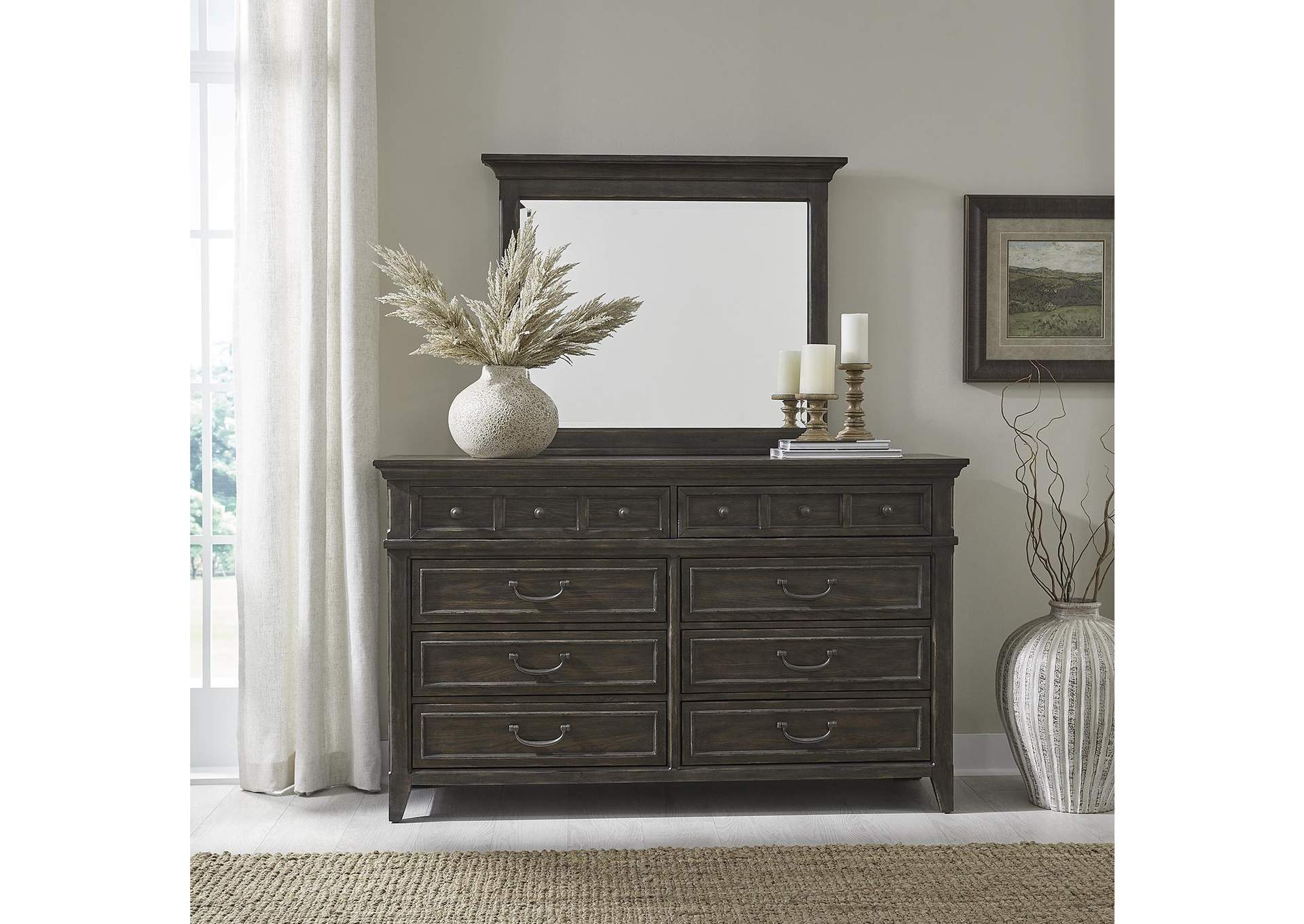 Paradise Valley Dresser & Mirror,Liberty