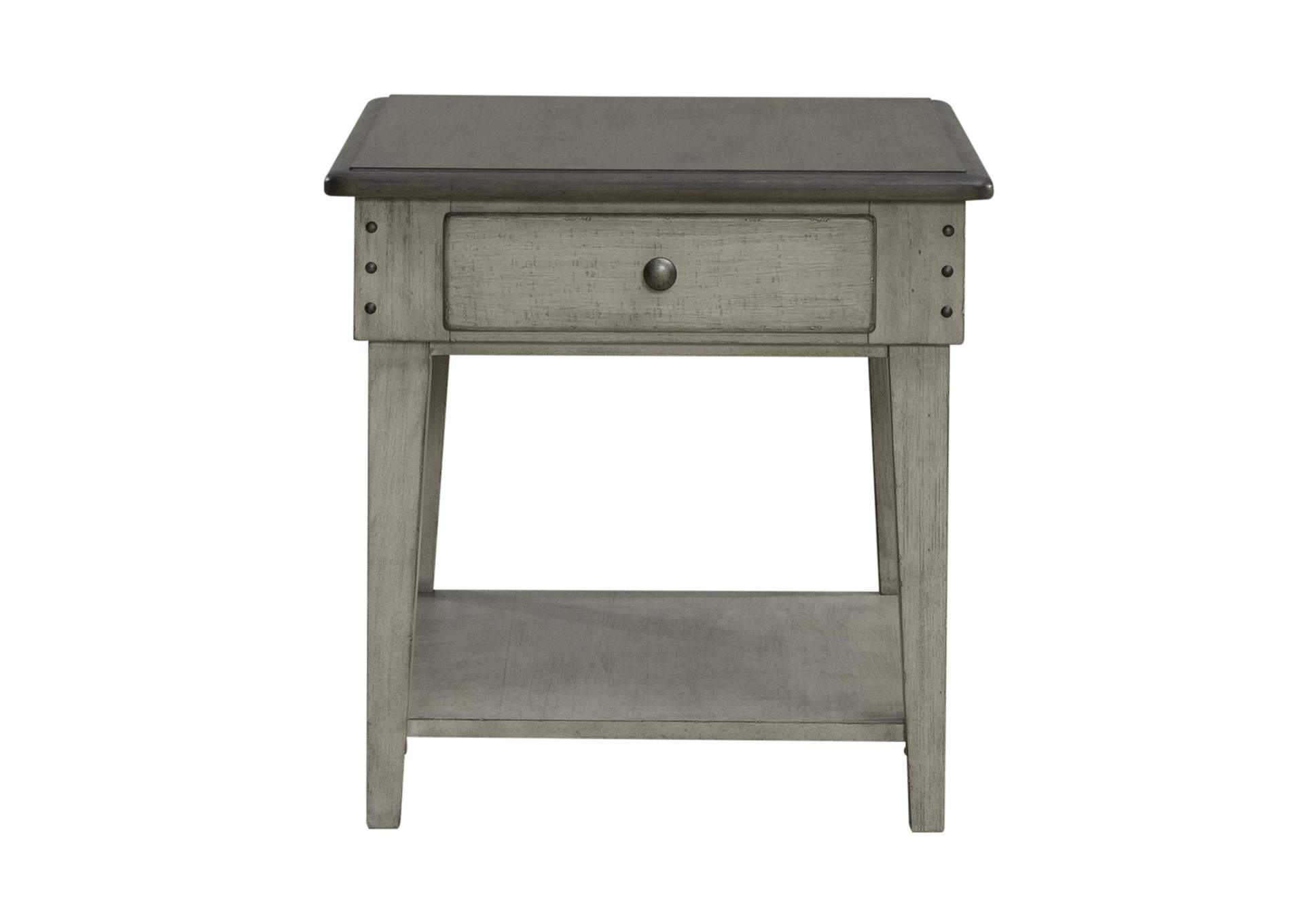 Ivy Hollow Drawer End Table,Liberty