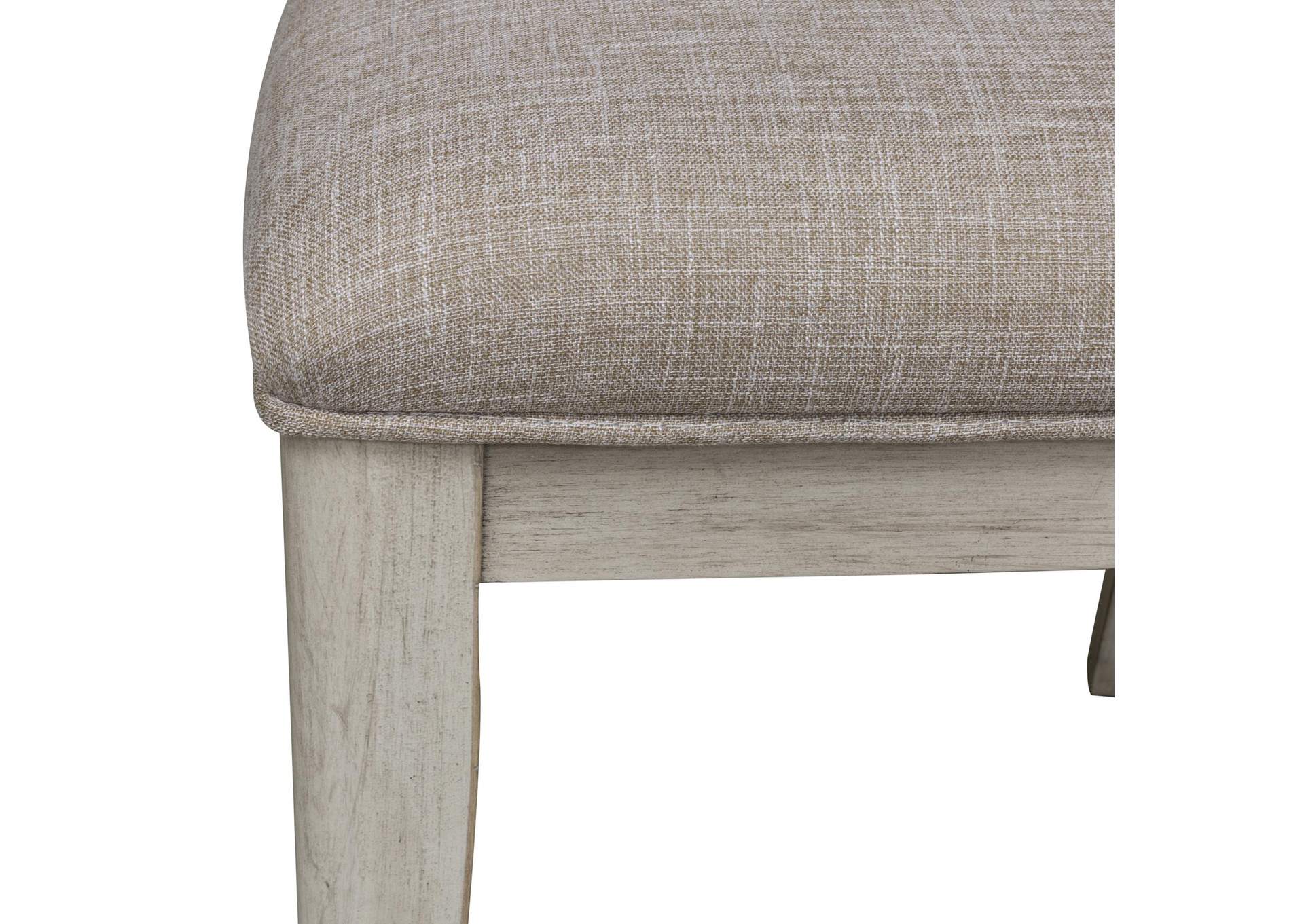 Farmhouse Reimagined Ladder Back Upholstered Side Chair (RTA),Liberty