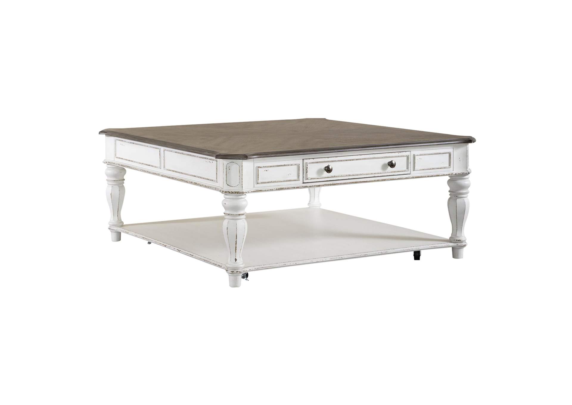 Magnolia Manor Oversized Square Cocktail Table,Liberty