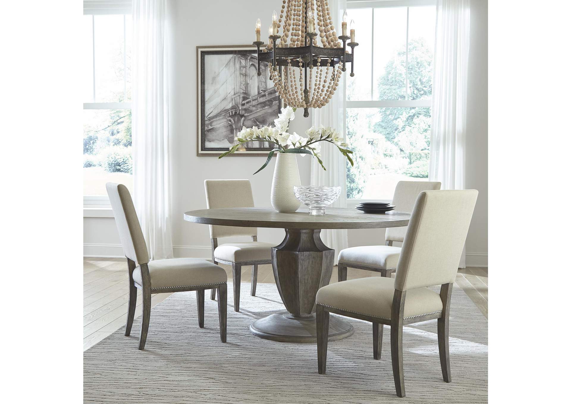 Westfield 5 Piece Pedestal Table Set,Liberty