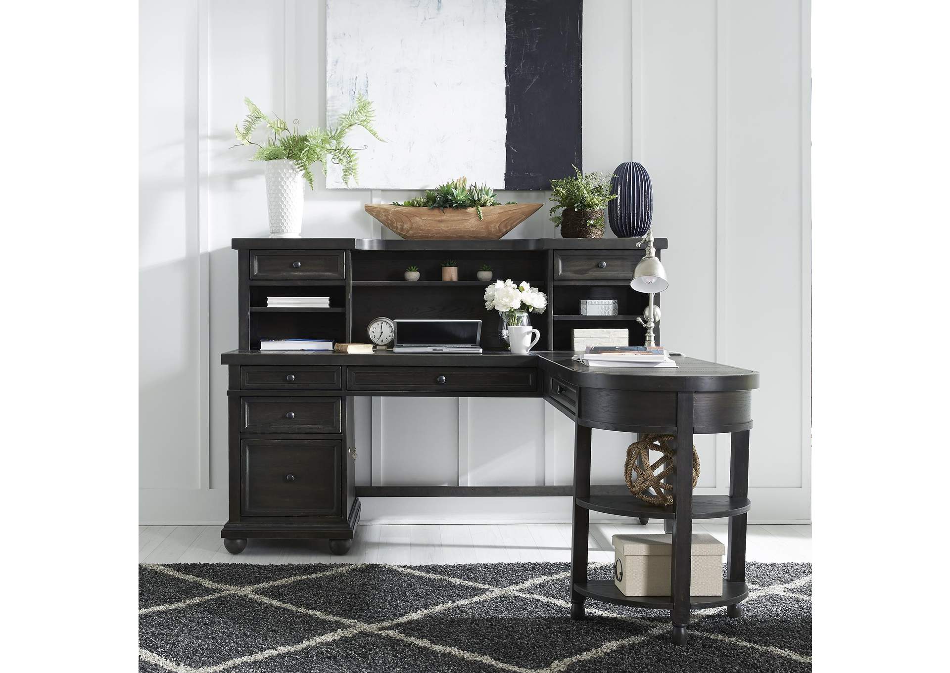 Harvest Home L Shaped Desk Set,Liberty