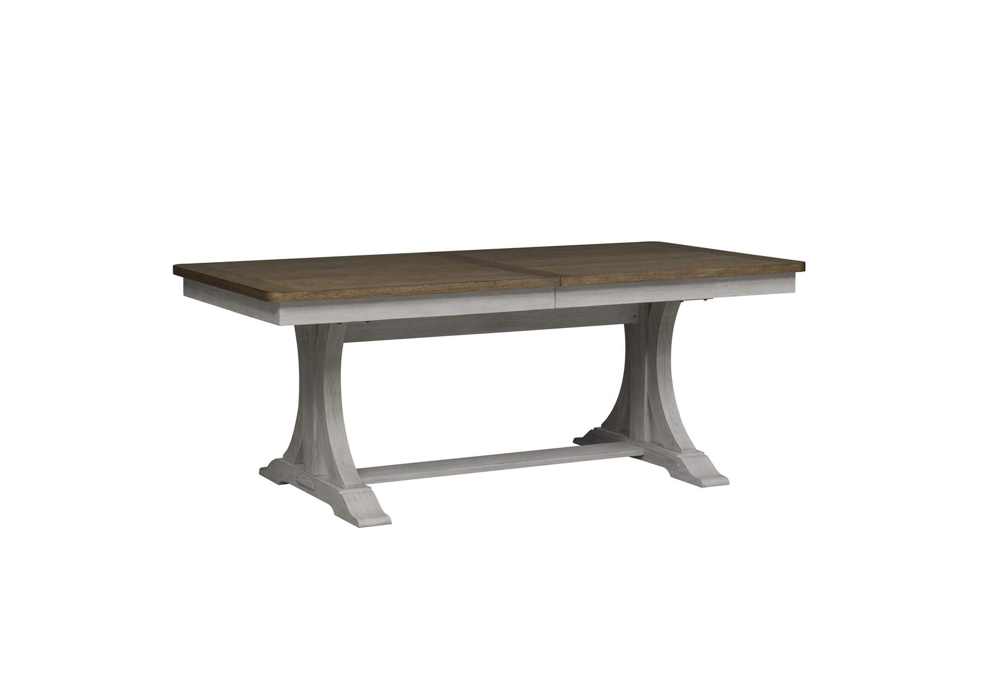 Farmhouse Reimagined Opt 5 Piece Trestle Table Set,Liberty