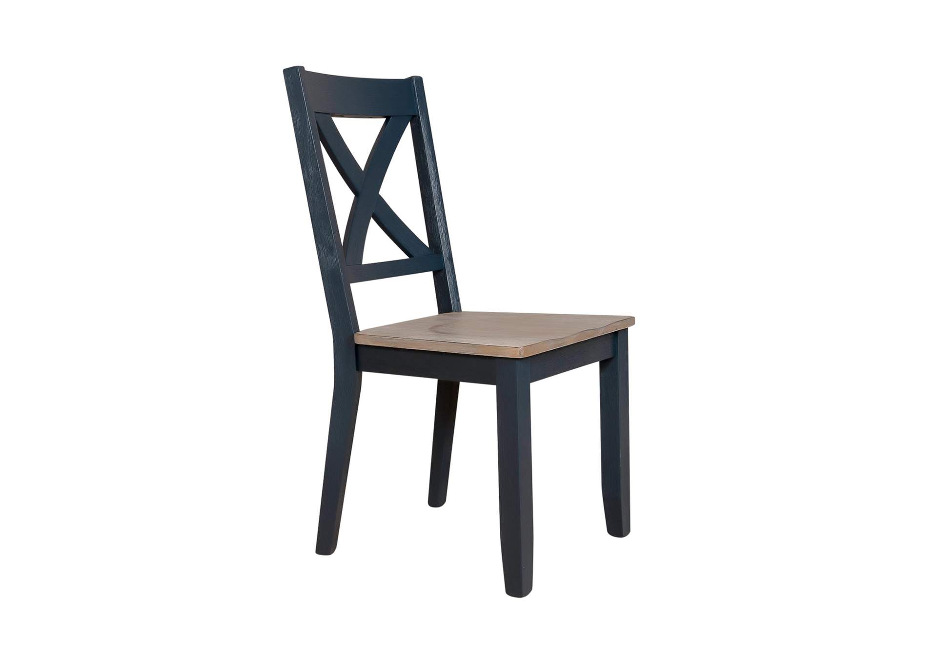 Lakeshore X Back Side Chair - Navy (RTA),Liberty